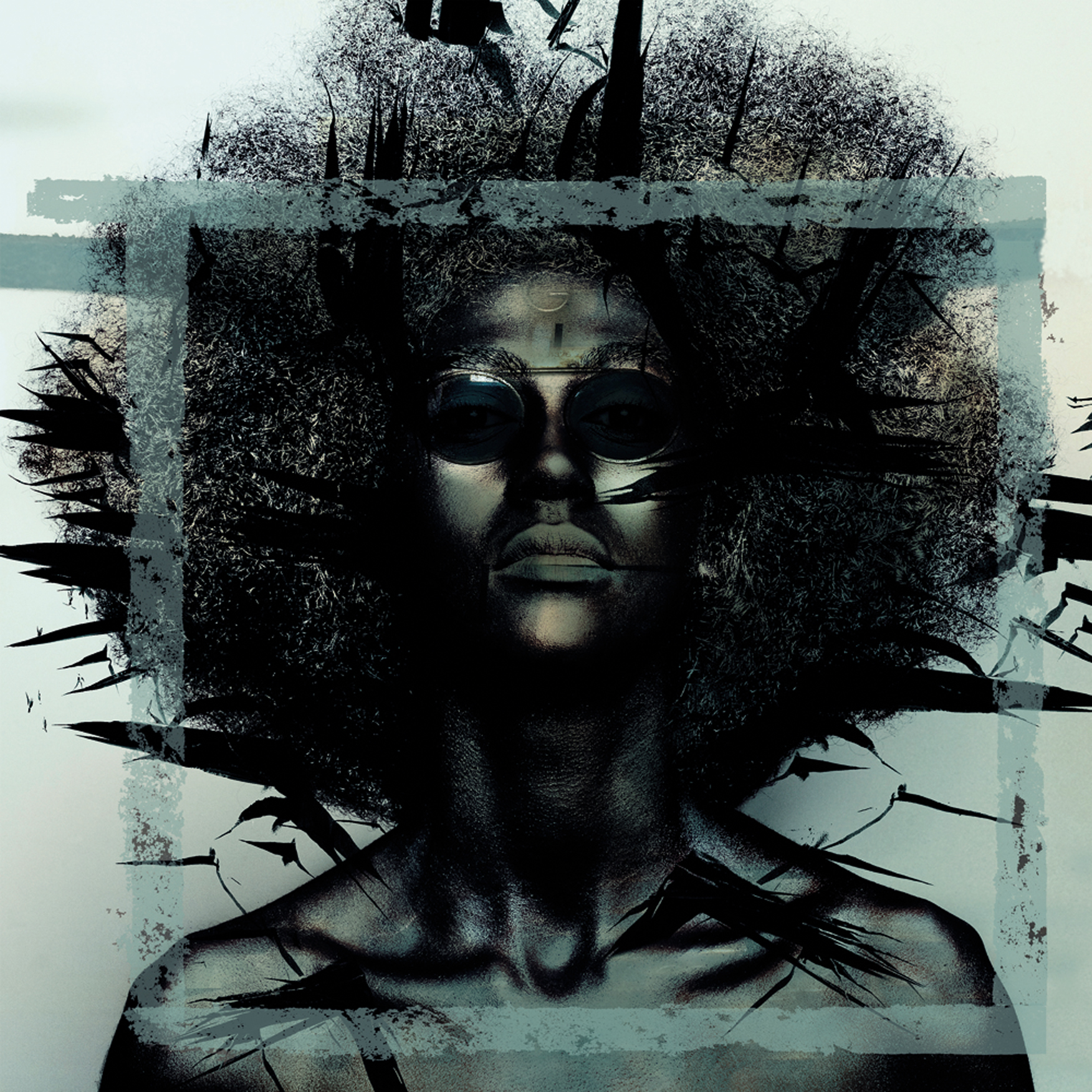 Wandschmuck MondiArt | CLOSE UP OF WOMAN ARTWORK | Dekopaneel | B/L: ca. 100 x 100 cm