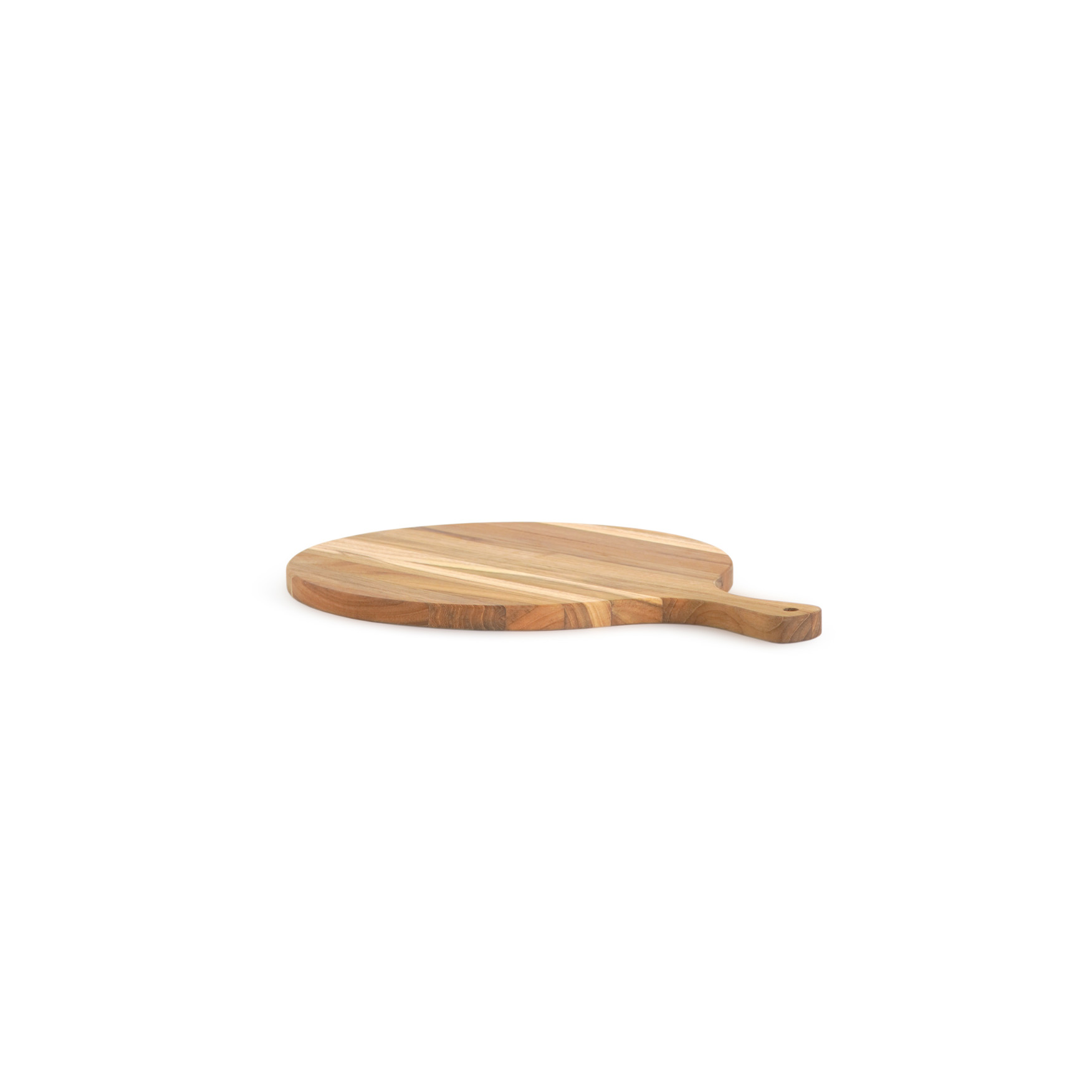 Servierbrett PIZZA | Teakholz | rund | 40 x 30 cm