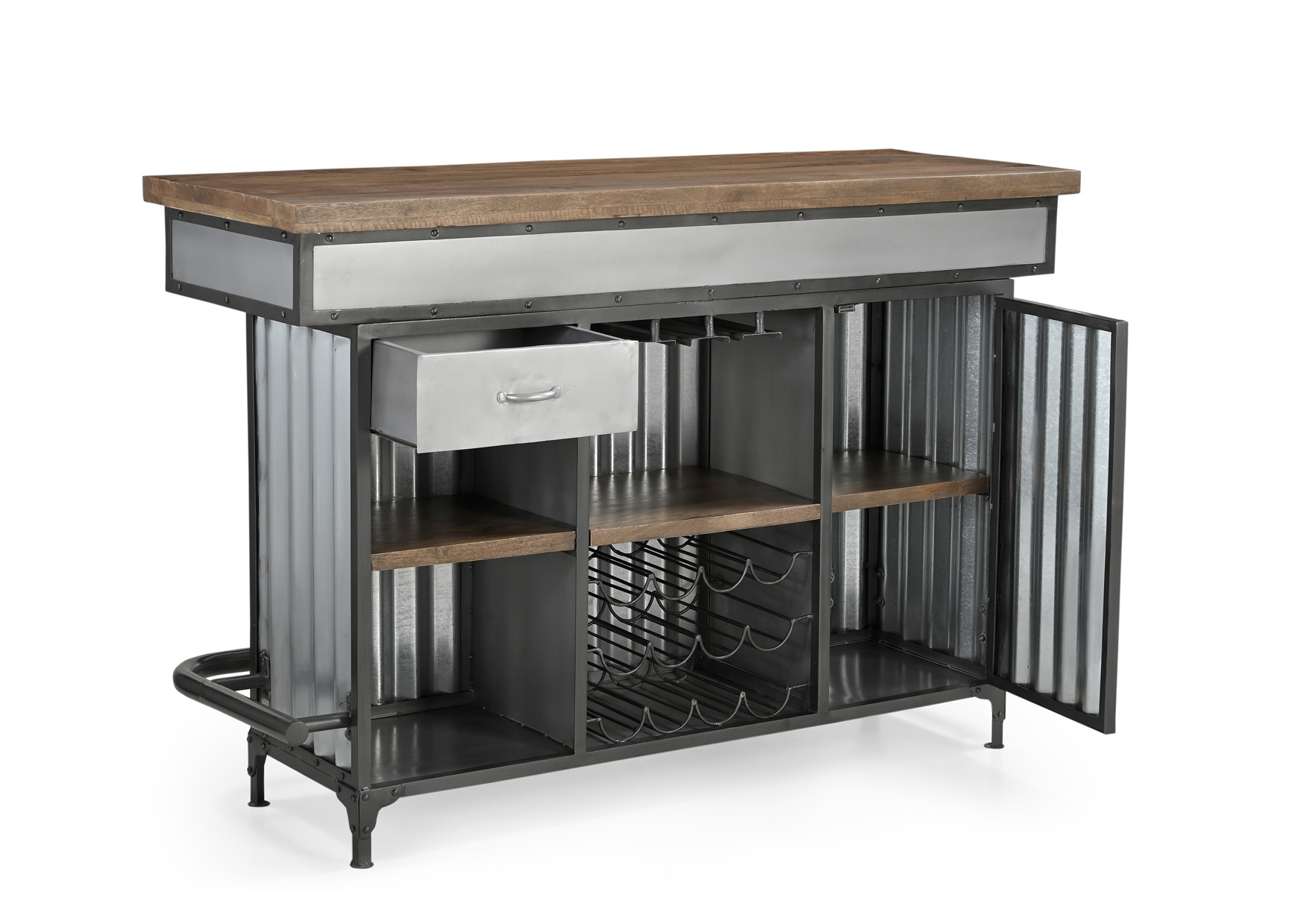 Bartresen/Ladentheke THEKE| Metall/Holz | 160 cm breit