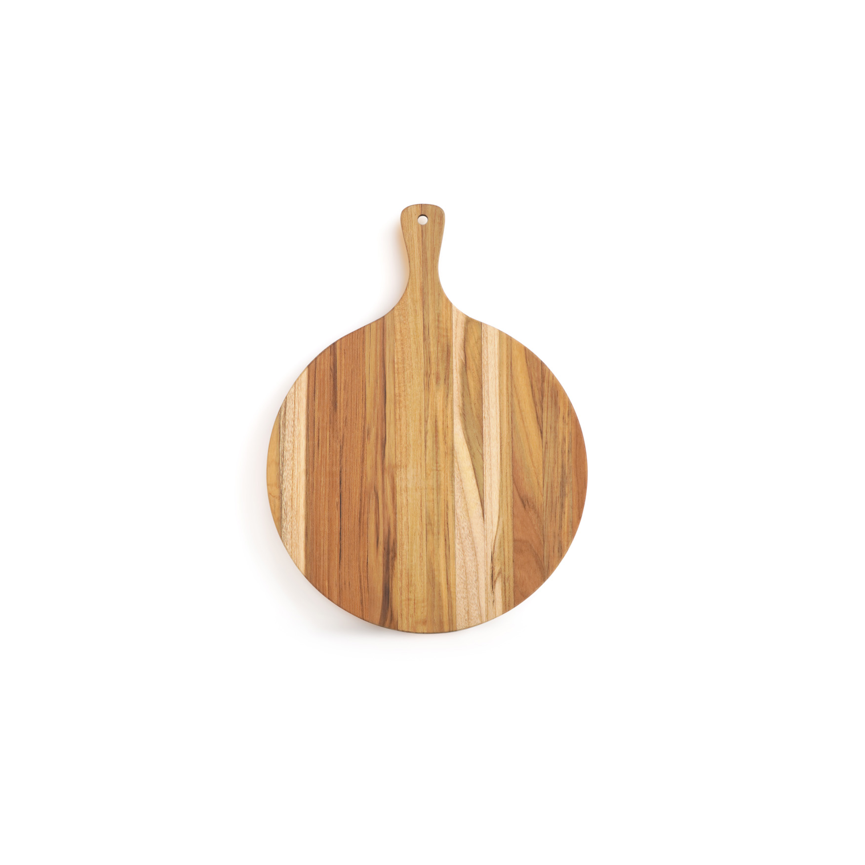 Servierbrett PIZZA | Teakholz | rund | 40 x 30 cm