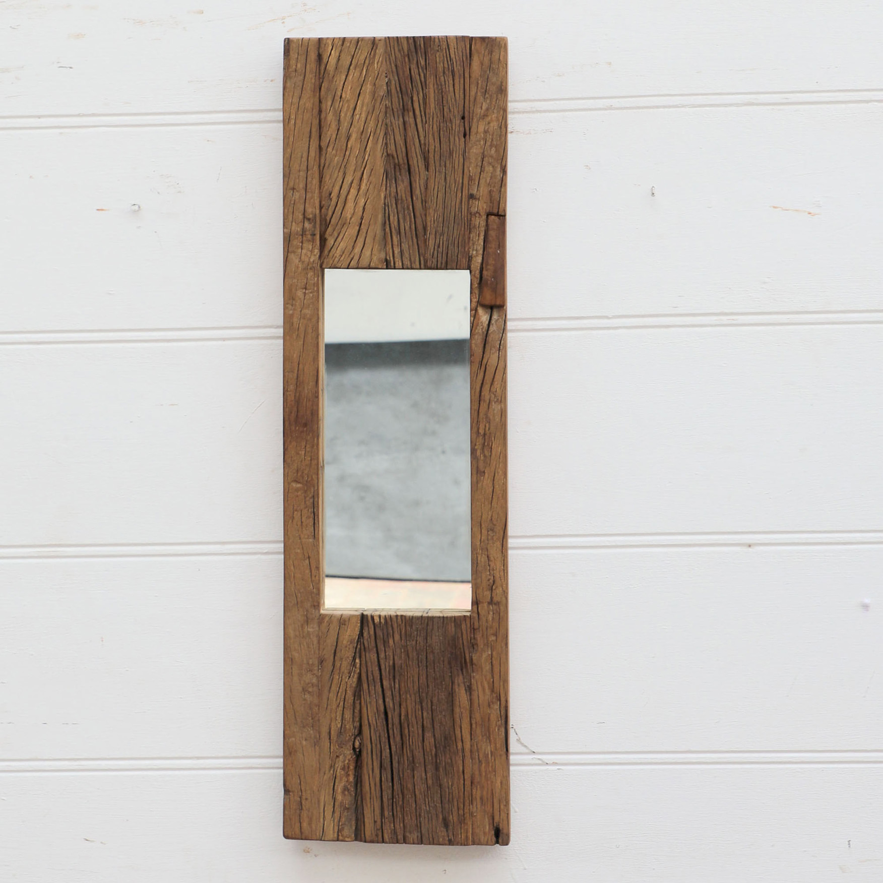 Spiegel SLIM 3 | recyceltes Altholz | B/H/T: ca. 25 x 90 x 4 cm