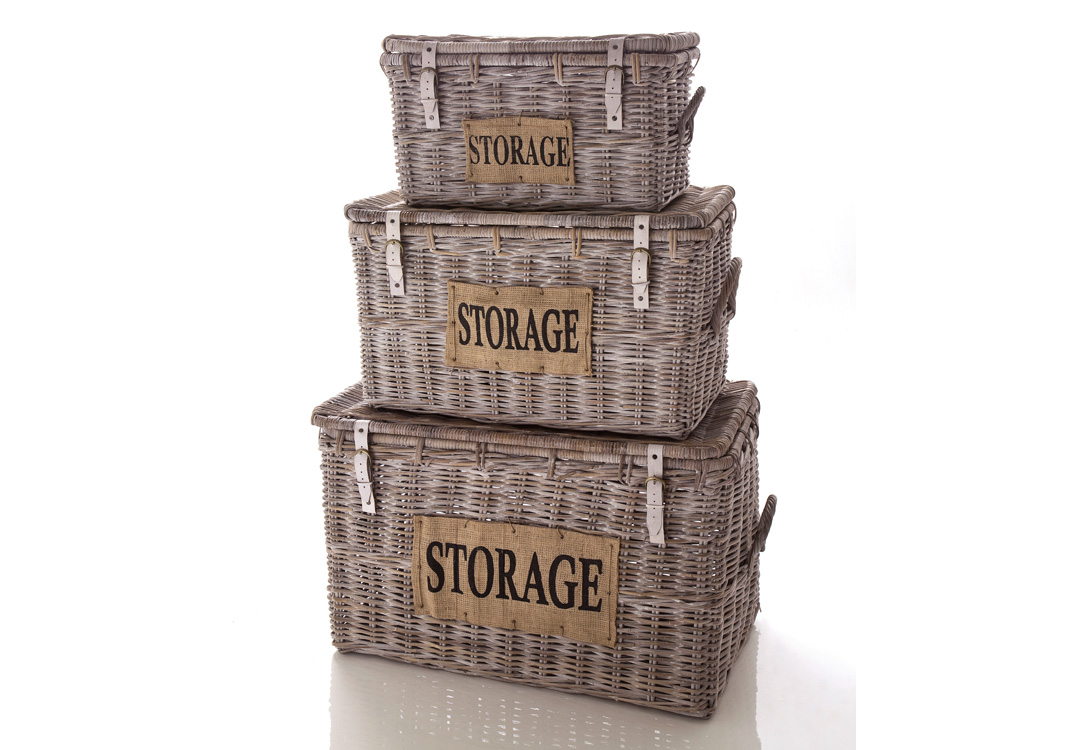 Truhen-Korbset 3-teilig | STORAGE | Rattan