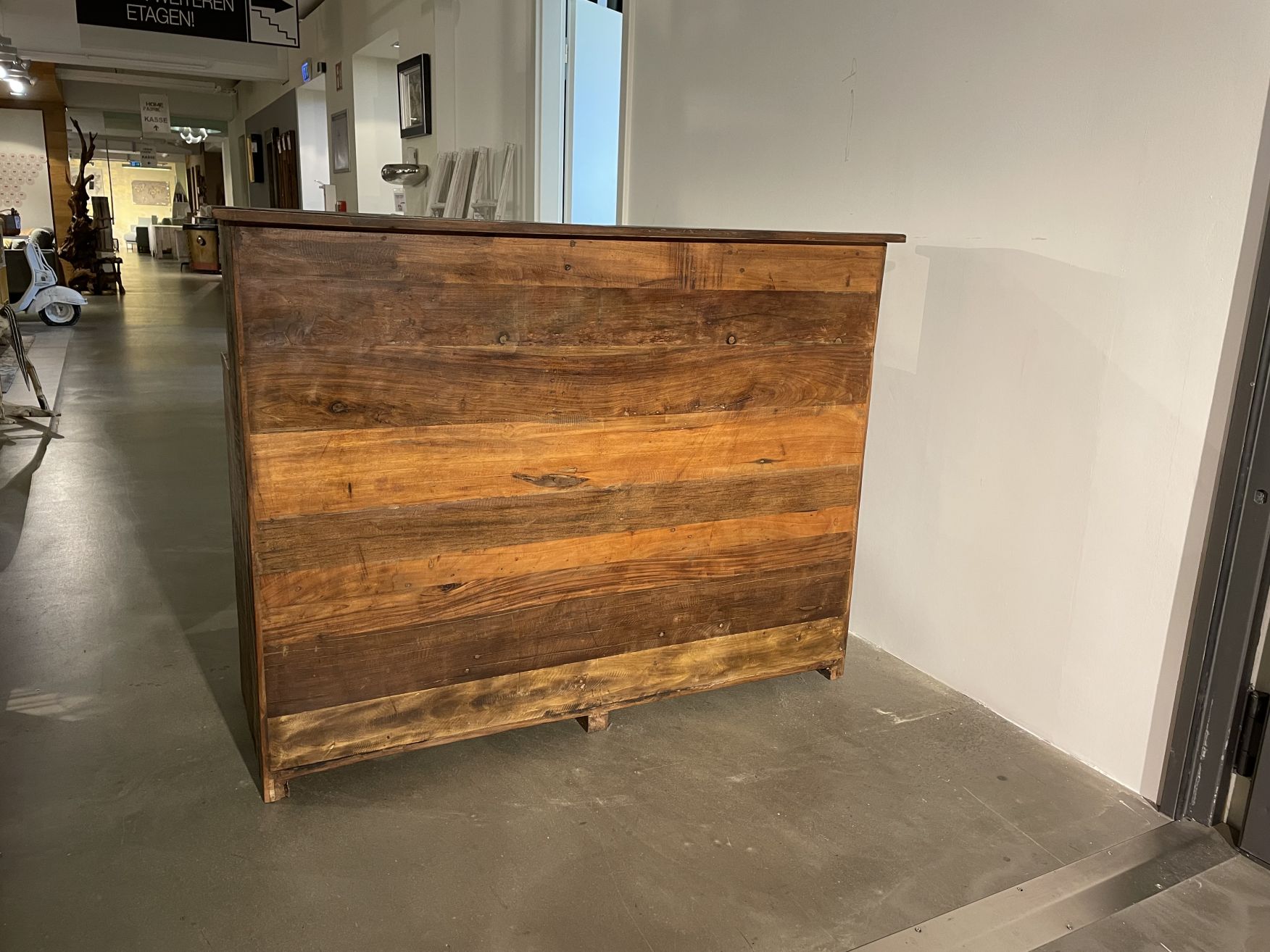 Ladentresen / Bartheke CASH | recycelte Althölzer | ca. 145 cm