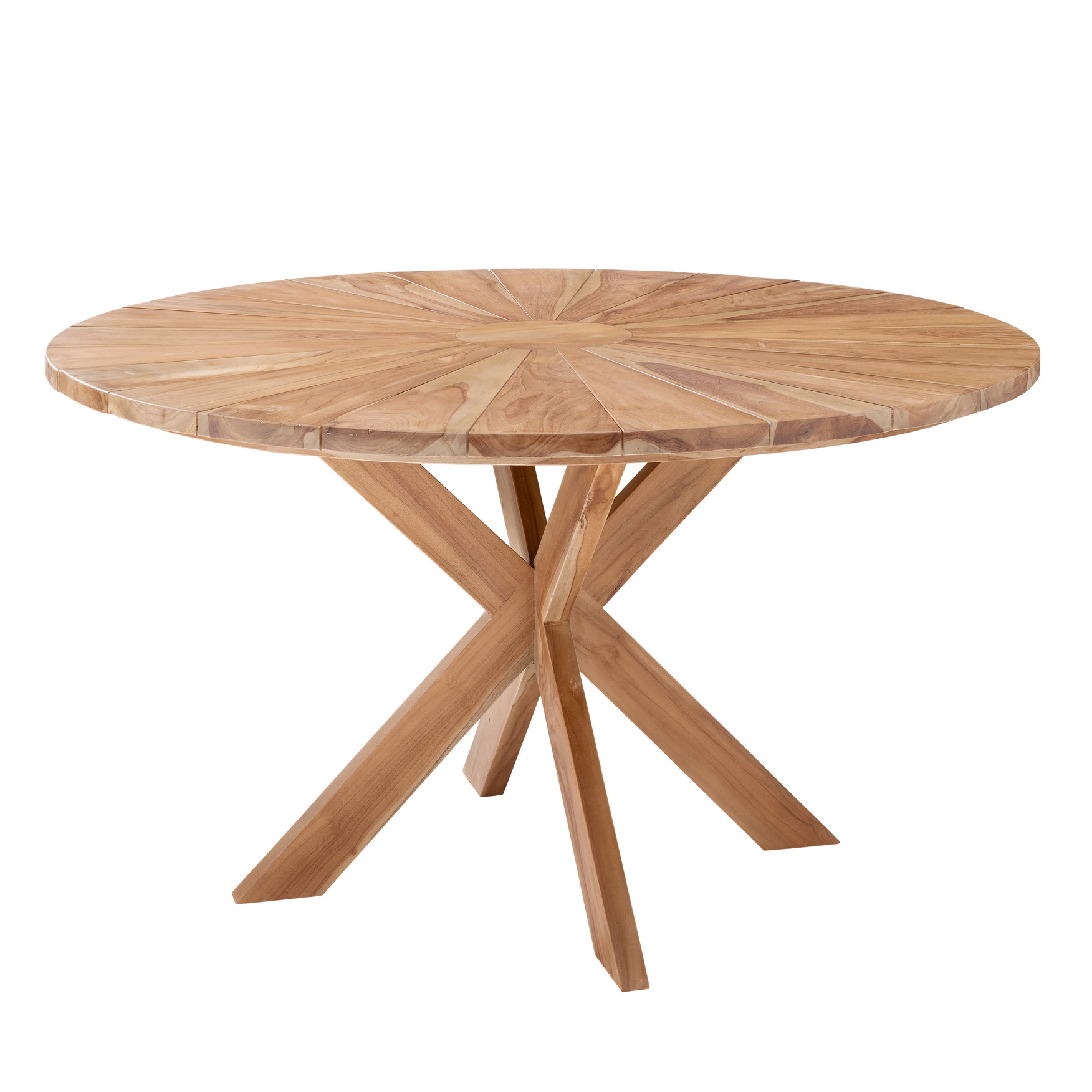 Garten-Esstisch LEO-3 | Teakholz massiv | rund 140 cm