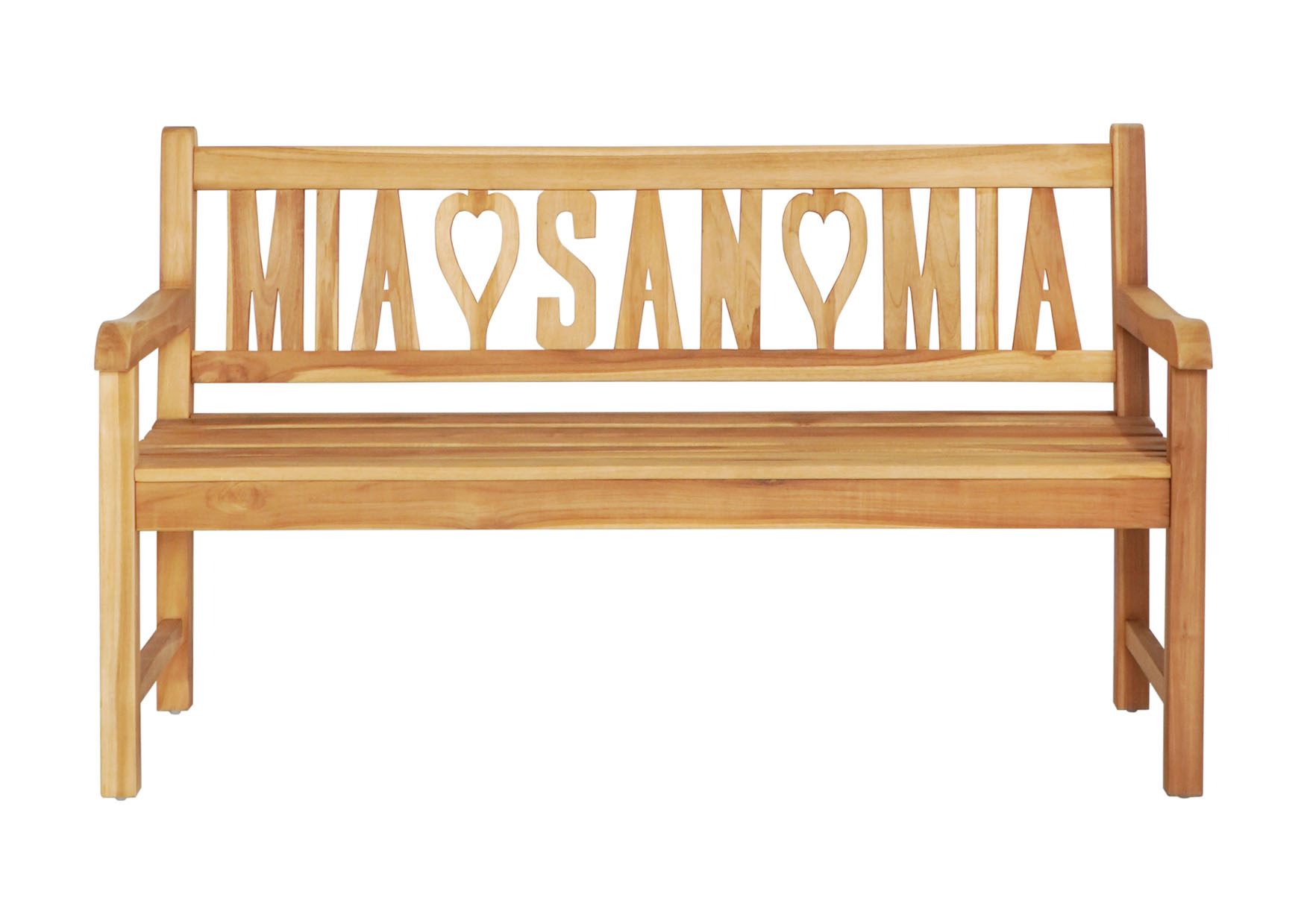 Gartenbank MIA♥SAN♥MIA | Teakholz | 150 cm