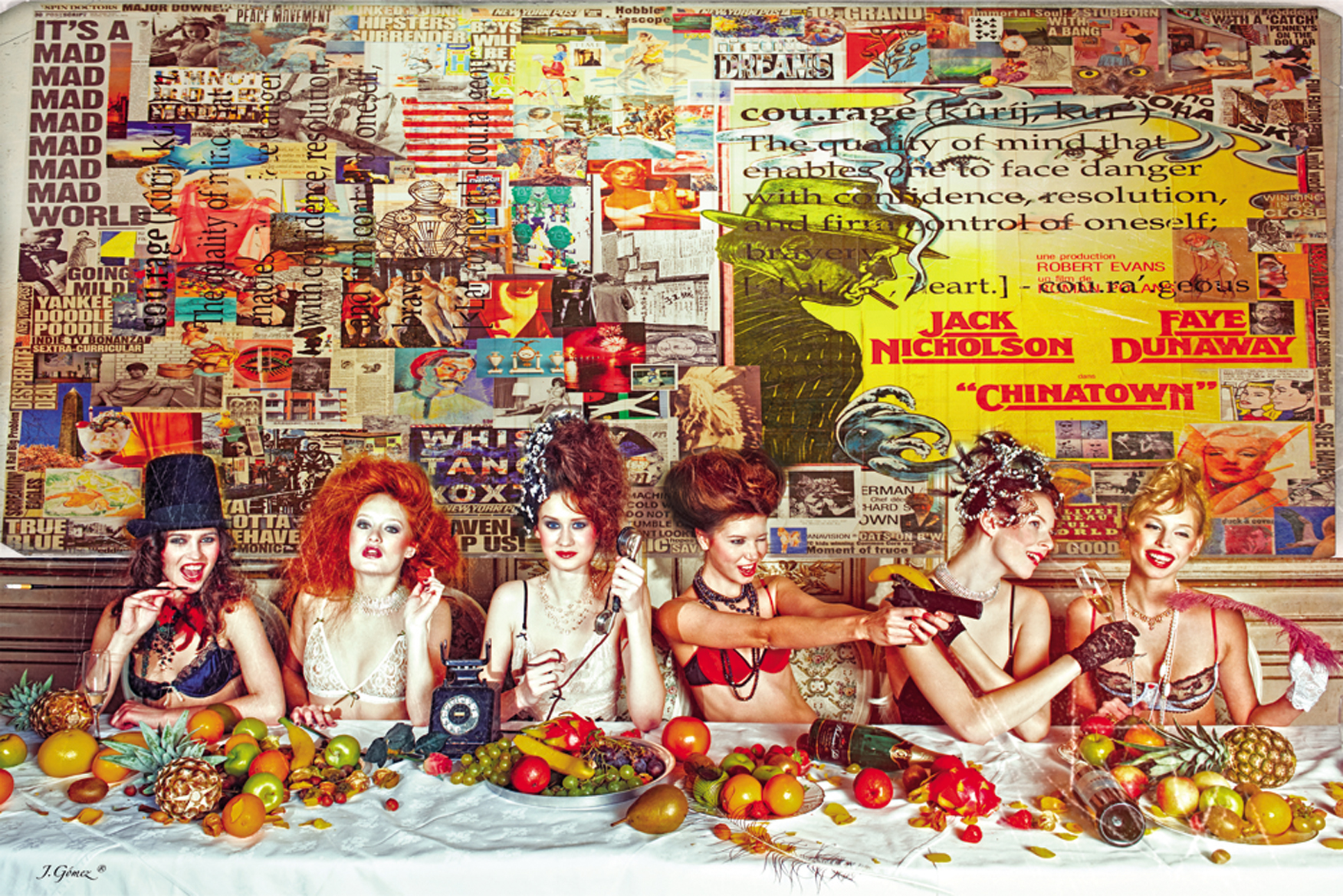 Wandbild MondiArt | CHINATOWN LADIES | EpoxyArt - Jordi Gómez | XL: 180 x 120 cm