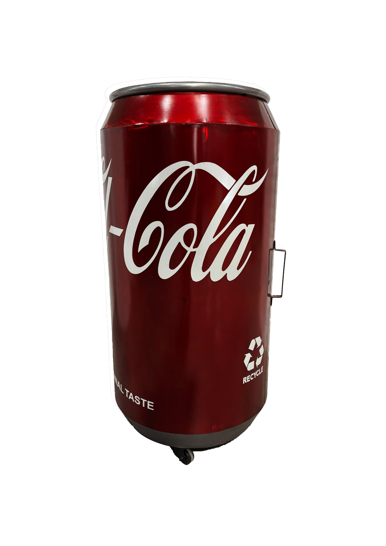 Stehbar COLA-DOSE | Metall vintage rot | Mangoholz