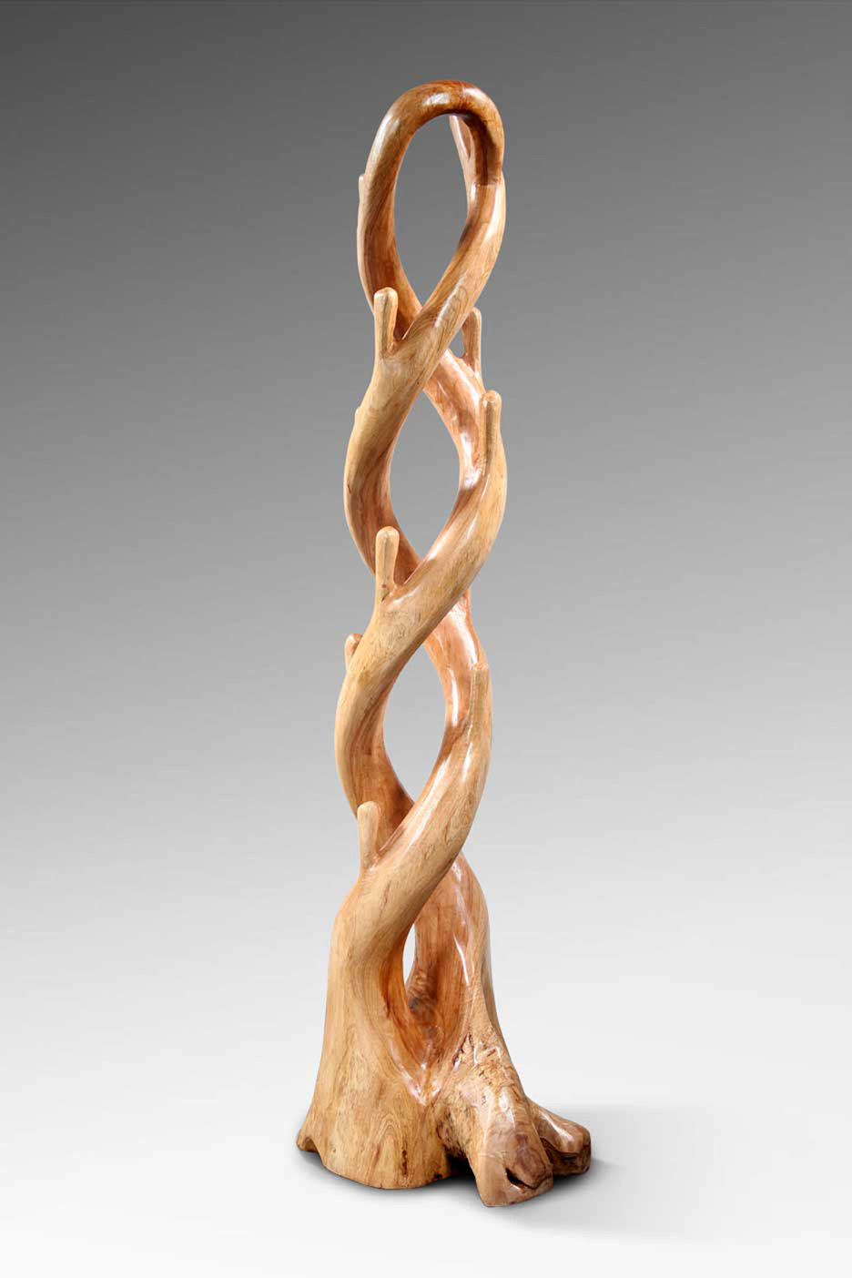 Kleiderständer KAKTUS-TWIN | Suar-Holz | 200 cm
