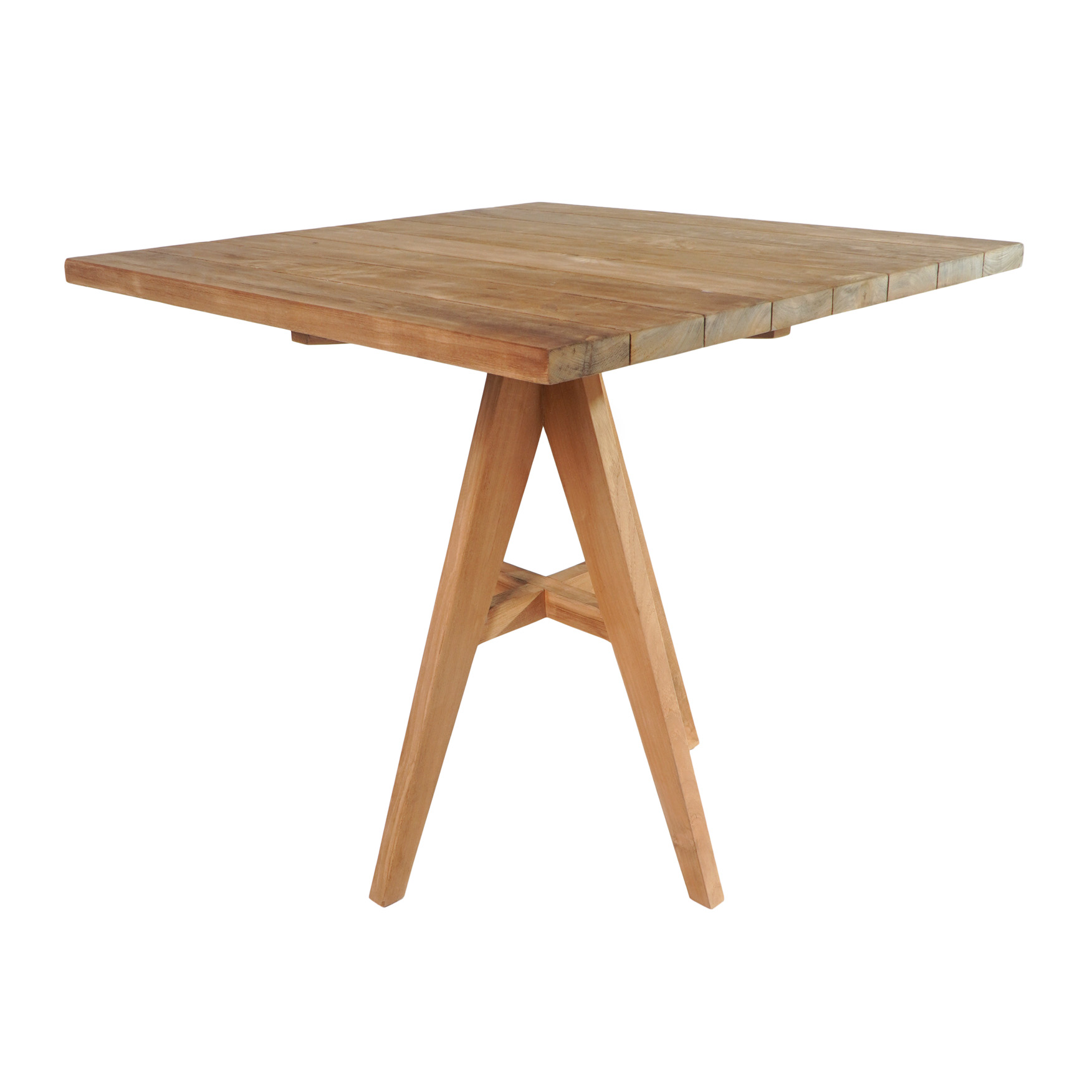 Garten-Esstisch LEO-1 | Teakholz massiv | 80 x 80 cm