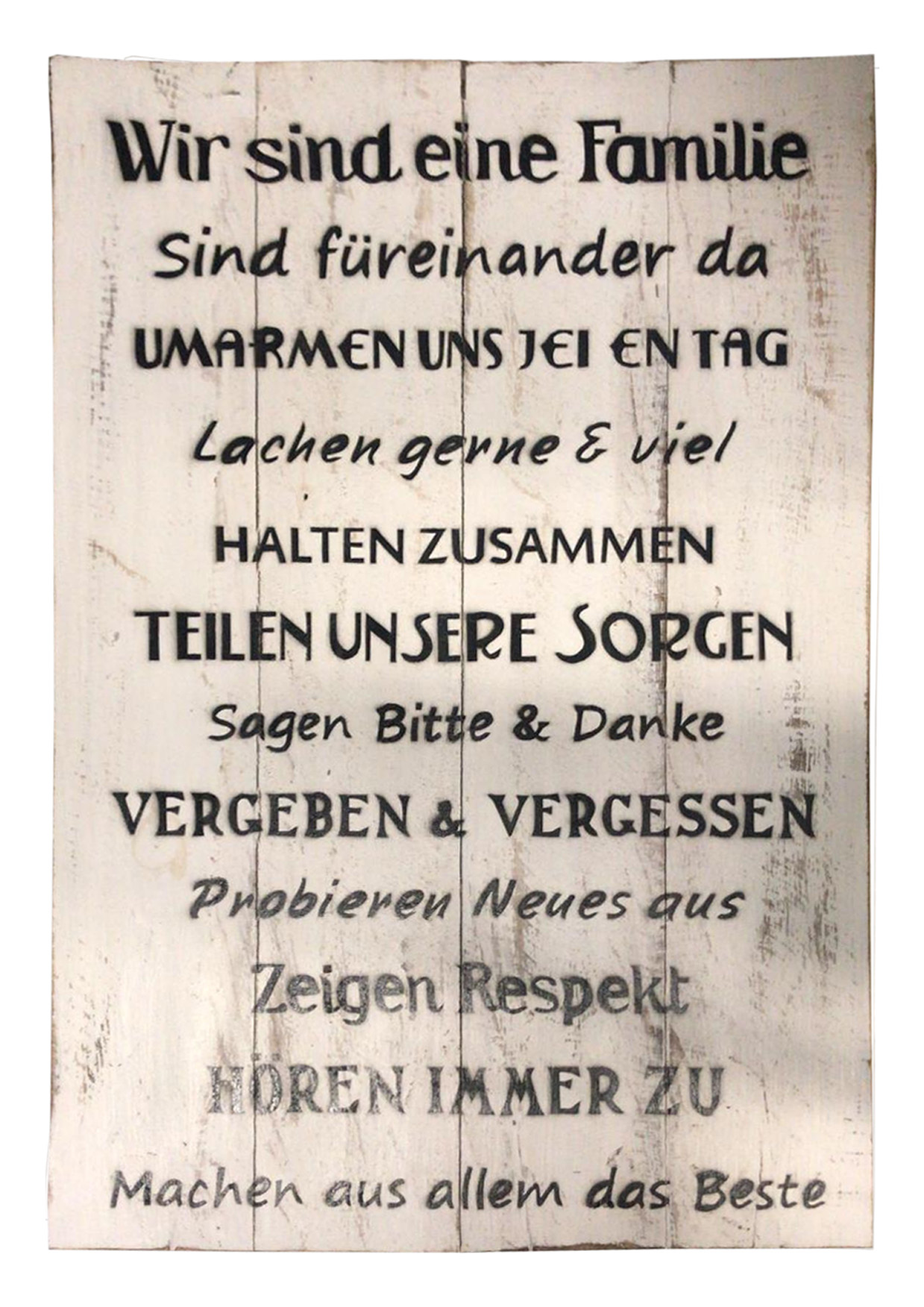 Deko-Holzschild mit Spruch BOARD No. 5, handgefertigt