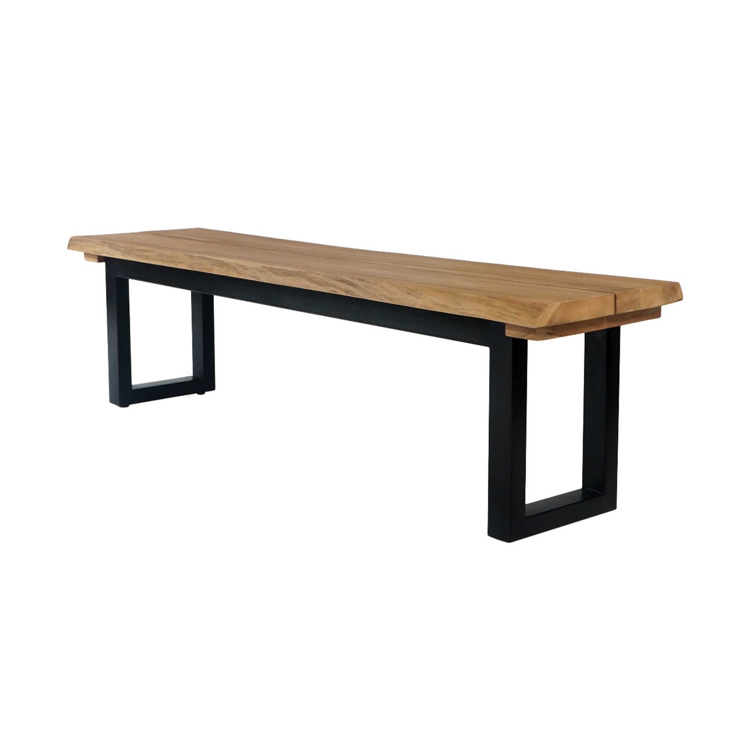 Garten-Sitzbank BAUMKANTE | Teakholz massiv | 170 cm