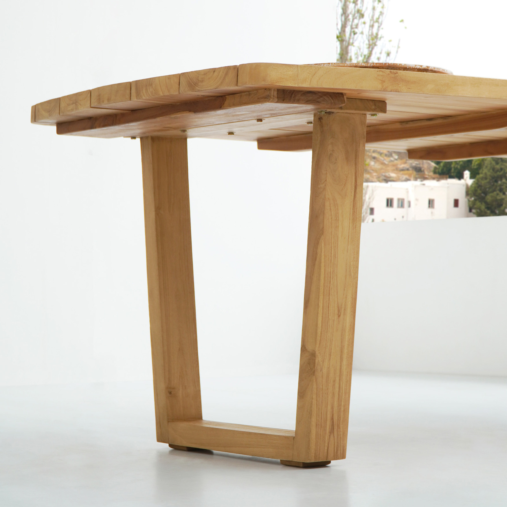 Garten-Esstisch SCANDI | Teakholz massiv | 200 x 100 cm