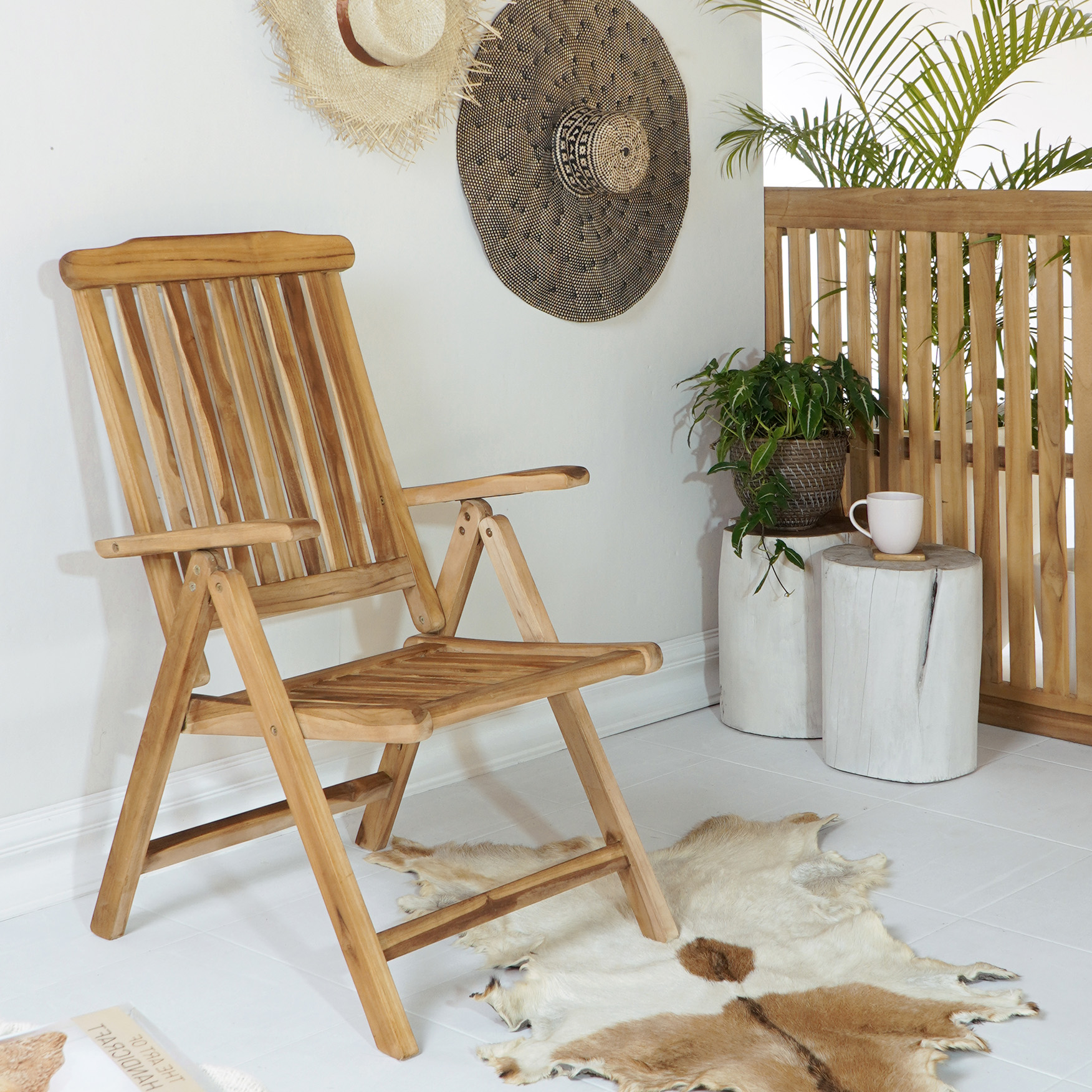 Gartenstuhl HOCH-1 | Teakholz | 5-fach verstellbar