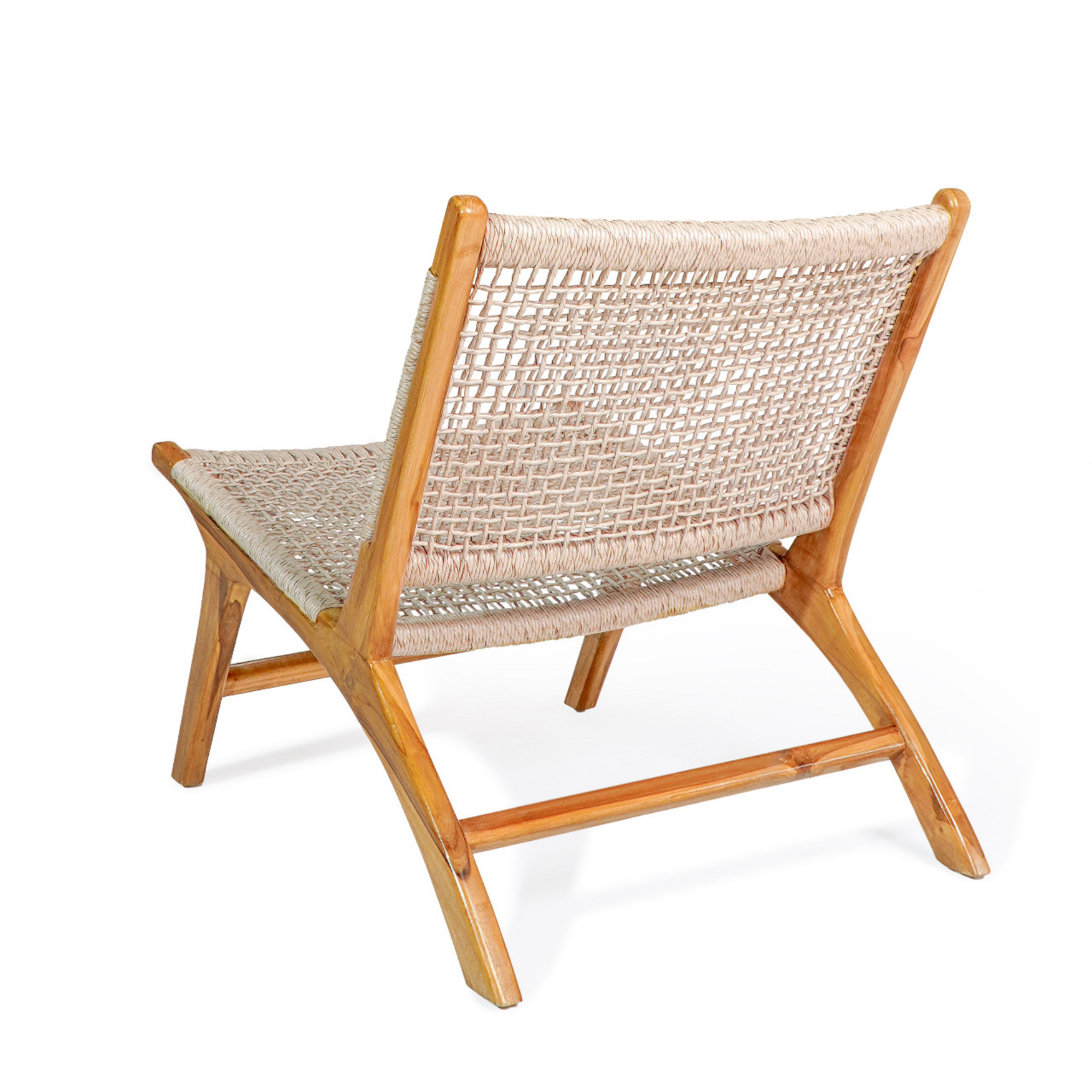 Garten Lounge-Sessel PARIS | Teakholz/Polyrattan natur