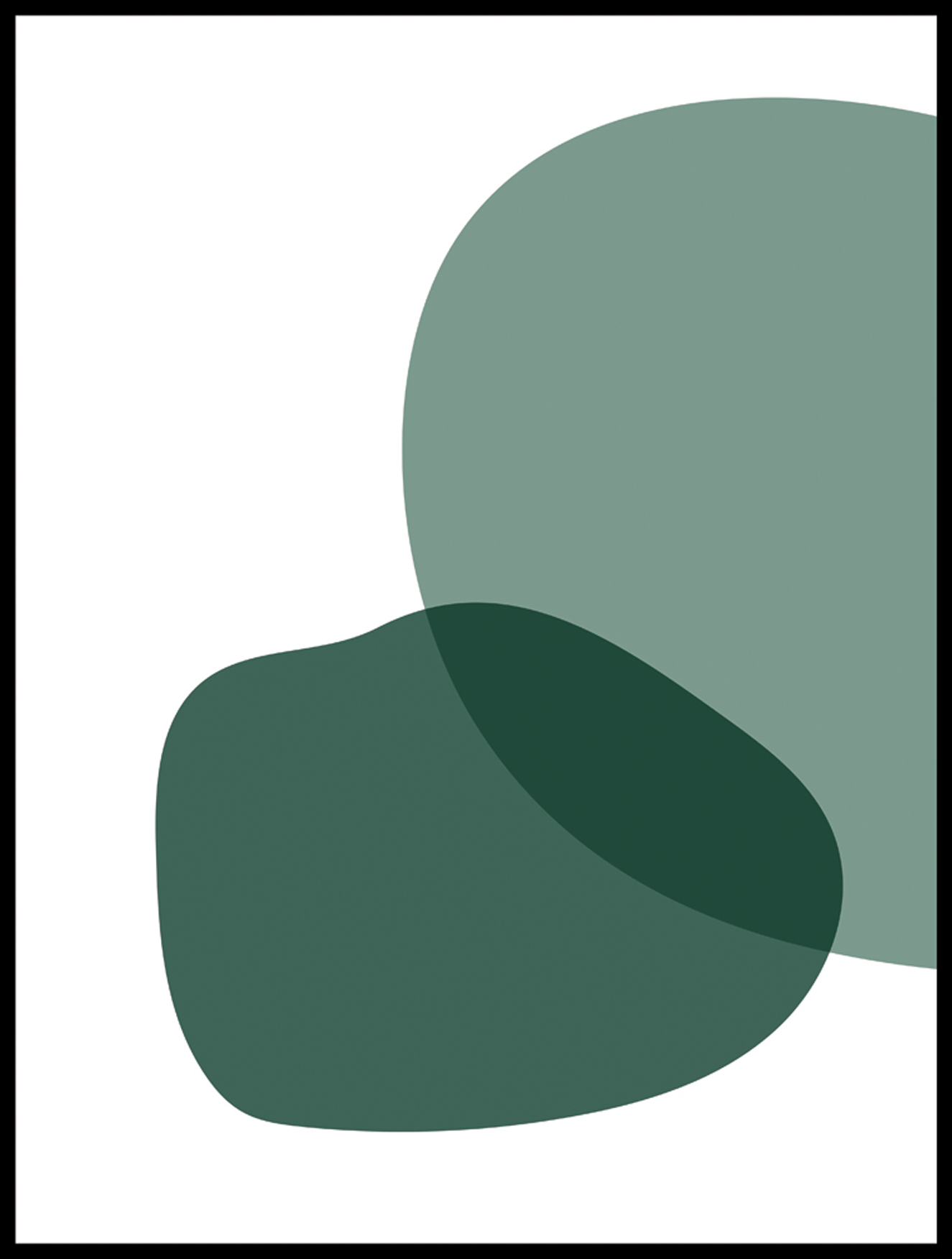 Wandbild MondiArt | VERDE | Rahmen schwarz | S : 60 x 80 cm