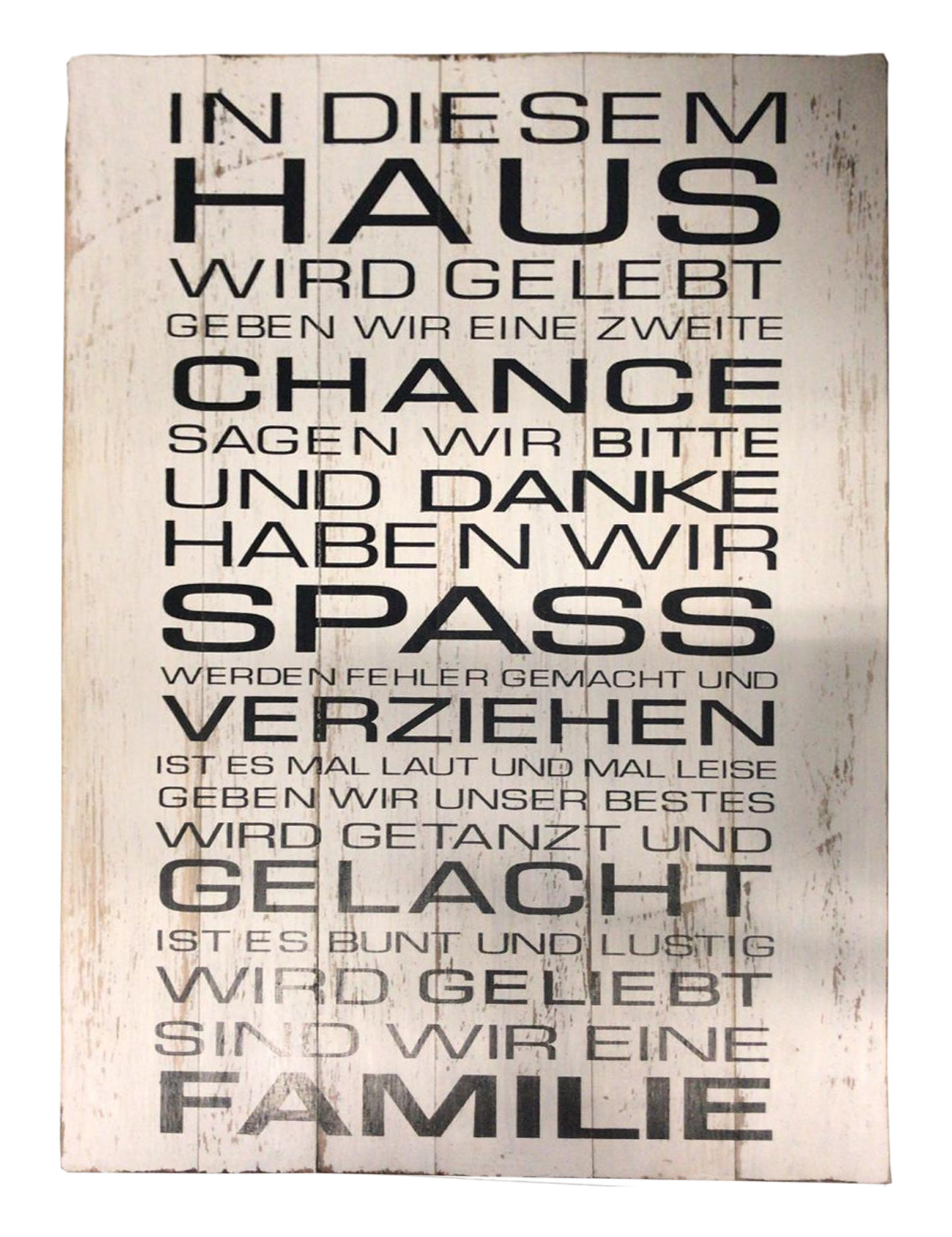 Deko-Holzschild mit Spruch BOARD No. 4, handgefertigt