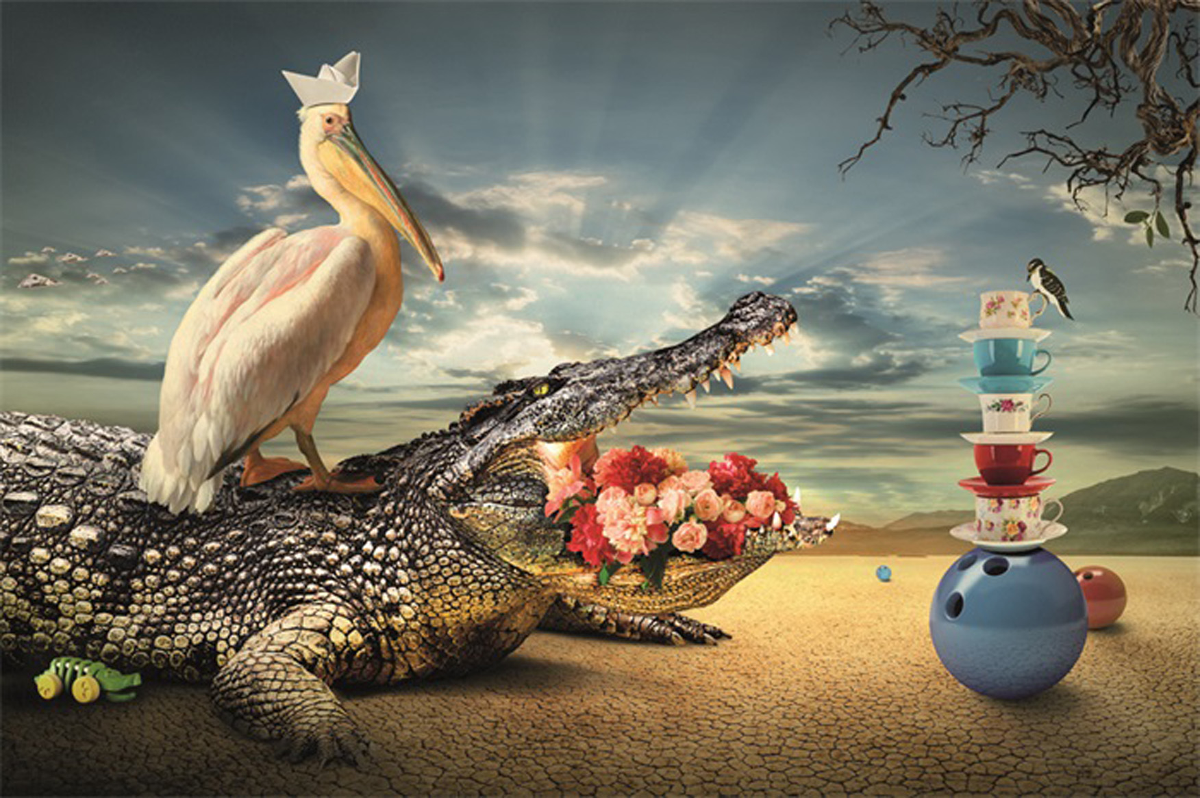 Wandbild MondiArt | VEGAN CROCODILE | AluArt glänzend | XL: 180 x 120 cm