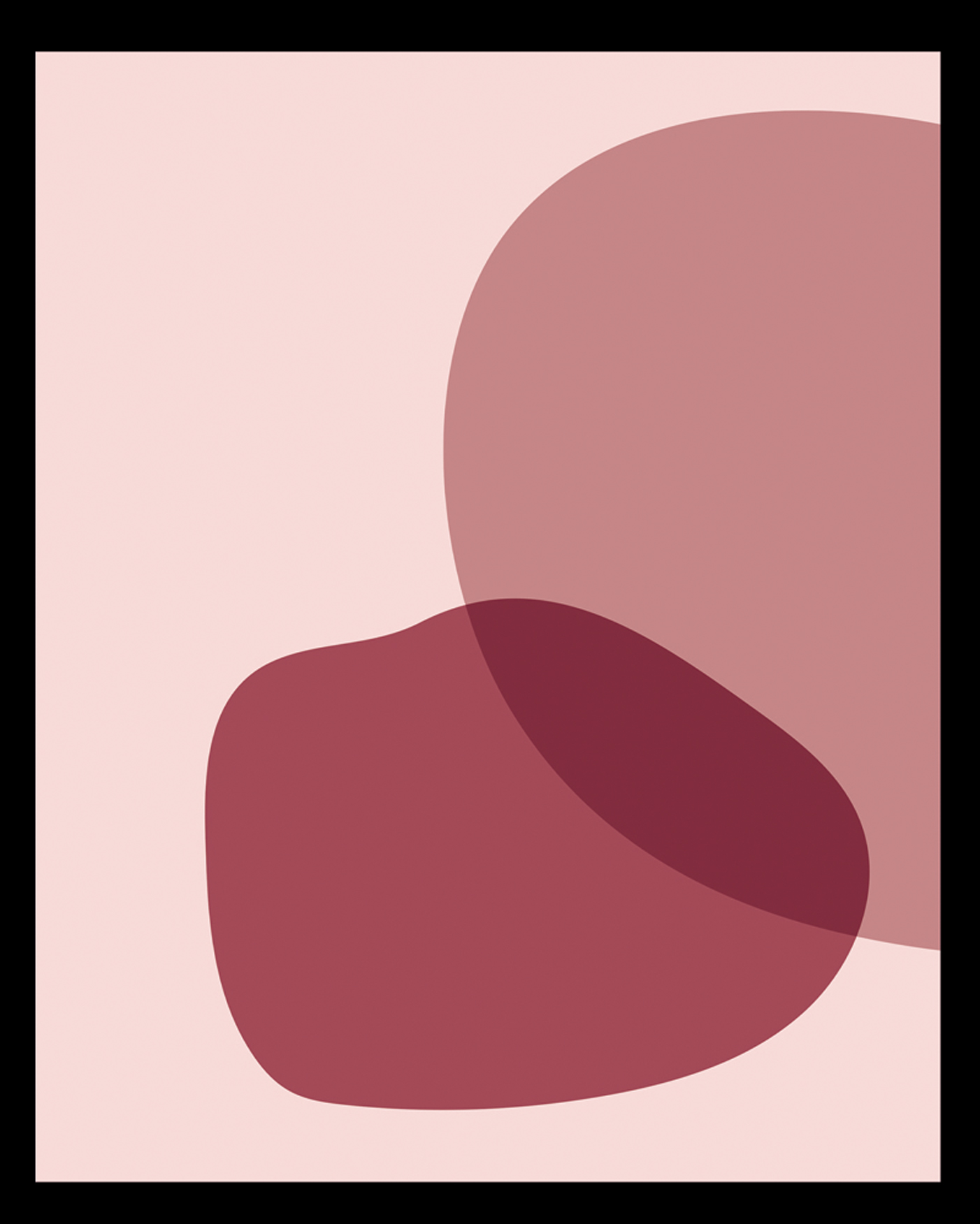 Wandbild MondiArt | BULB PINK | Rahmen schwarz | S : 40 x 50 cm