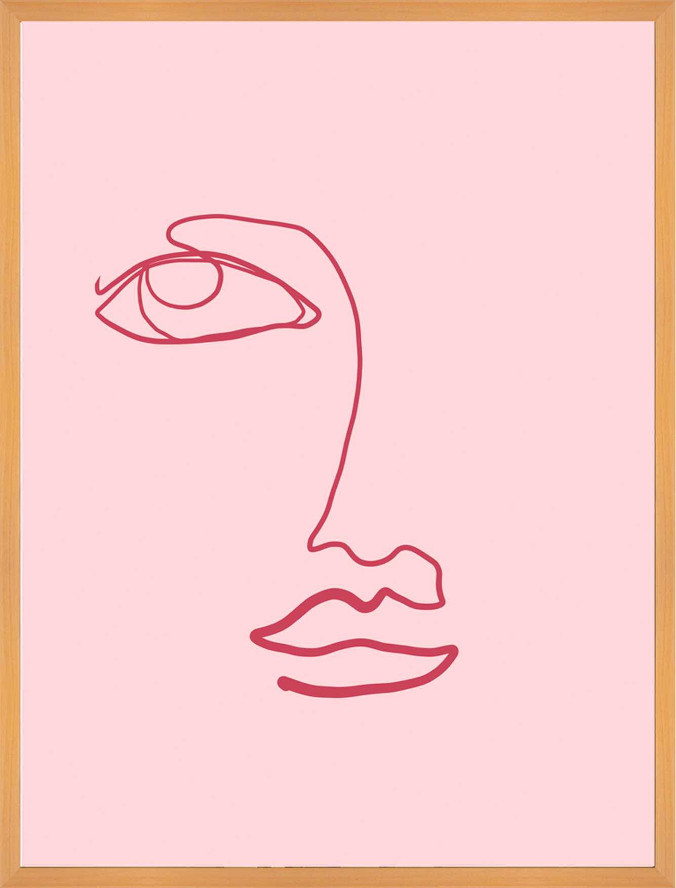 Wandbild MondiArt | FACE | mit Rahmen | S : 40 x 50 cm