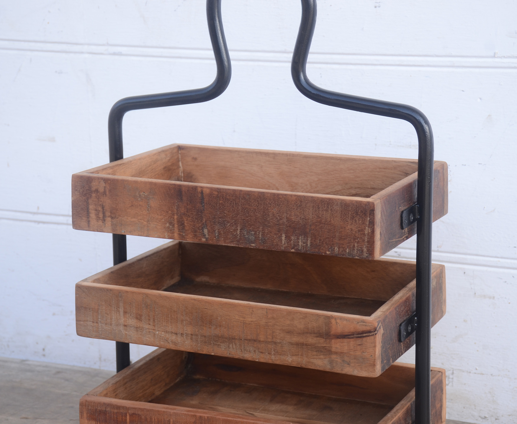 Etagere REGAL-2 | Metall / Holz | 64 cm hoch