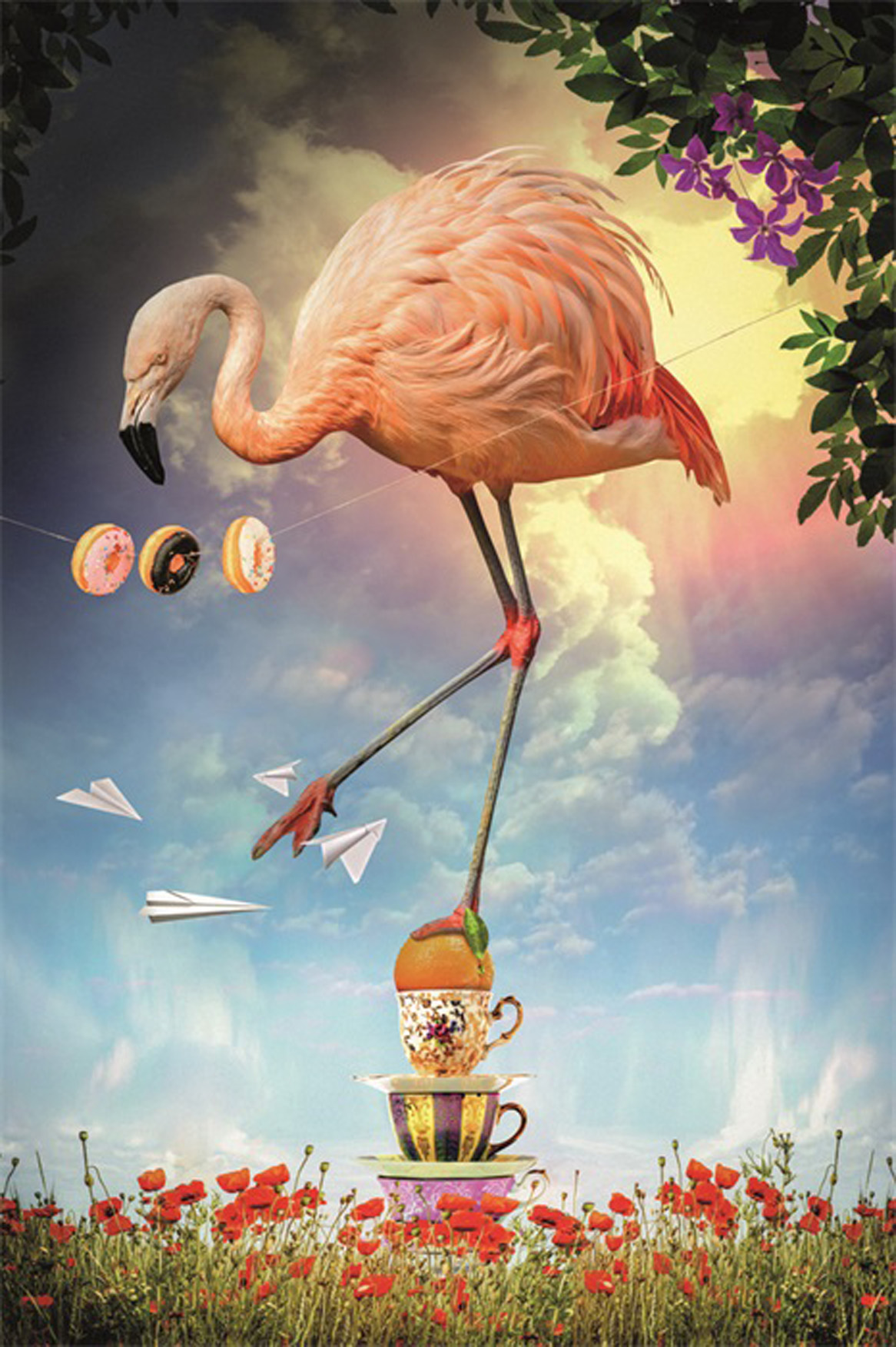 Wandbild MondiArt | FLAMINGO | AluArt glänzend | L: 120 x 180 cm
