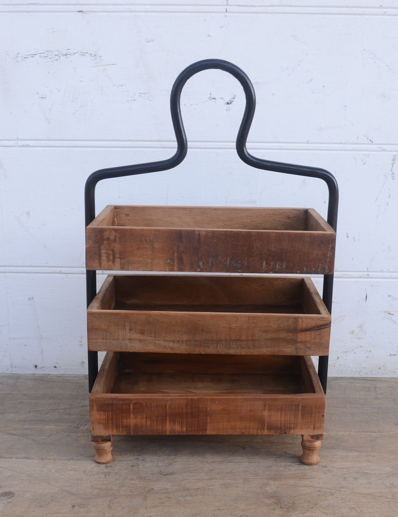 Etagere REGAL-2 | Metall / Holz | 64 cm hoch