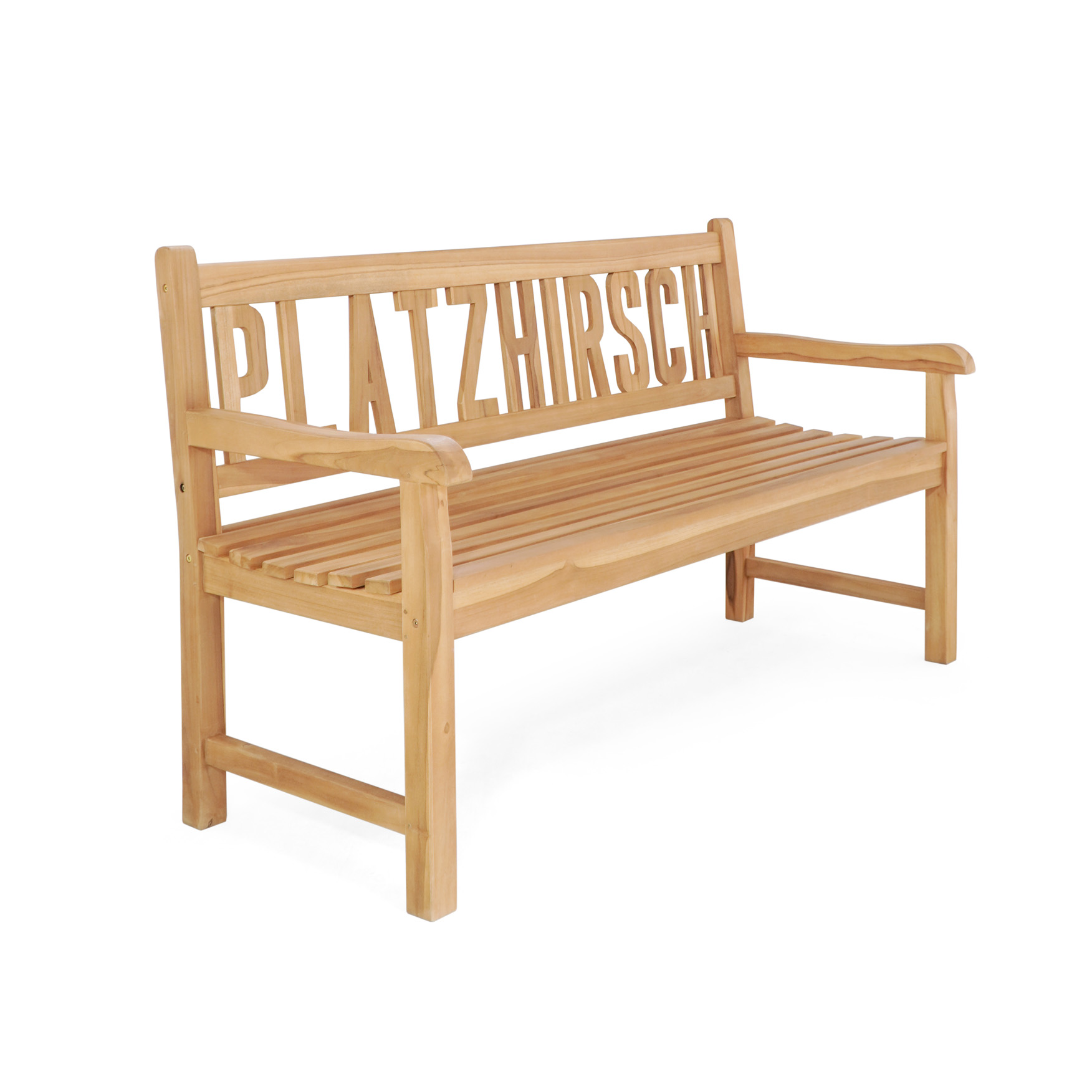 Gartenbank PLATZHIRSCH | Teakholz | 150 cm