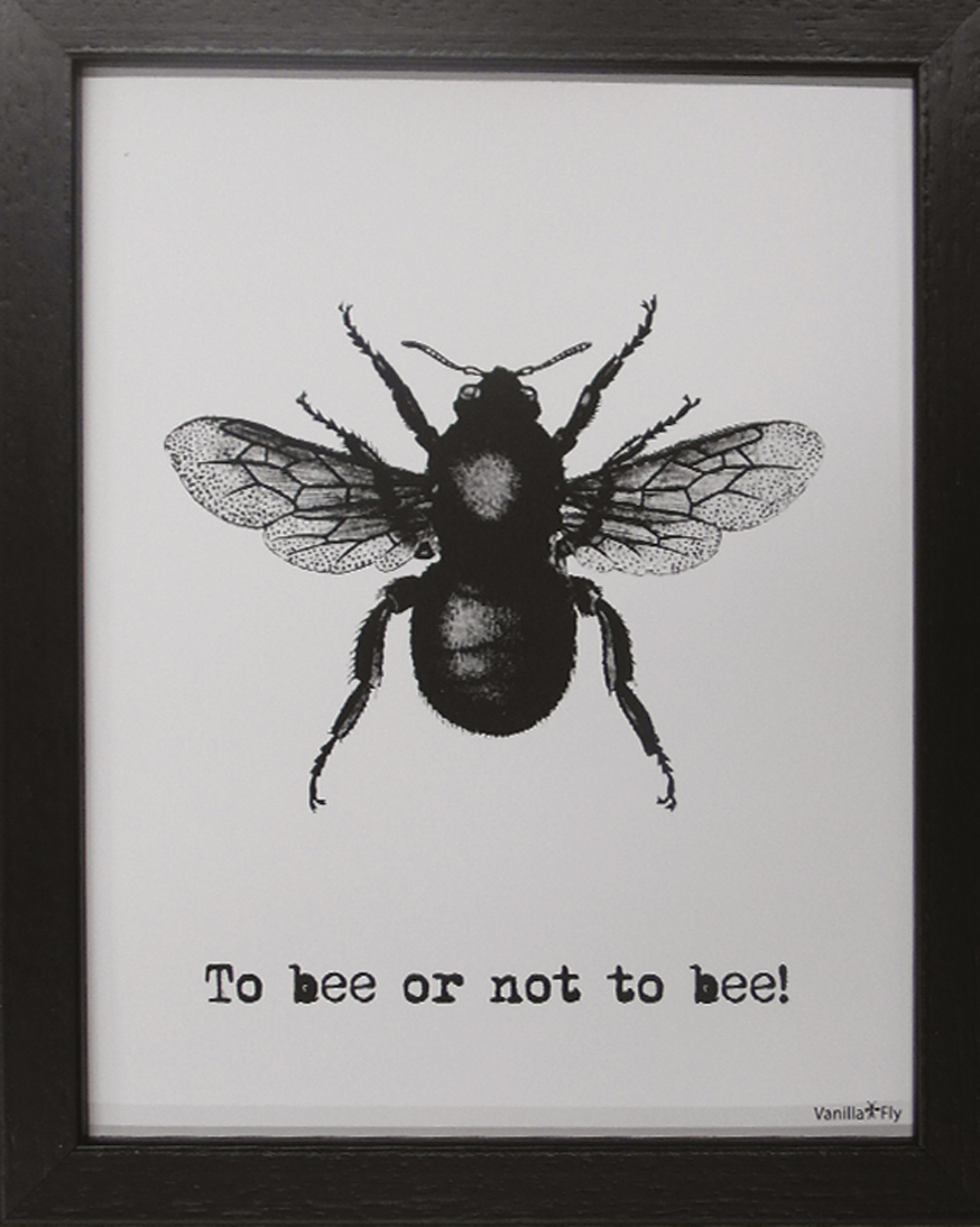 Wandbild MondiArt | TO BEE | Rahmen schwarz | S : 30 x 40 cm