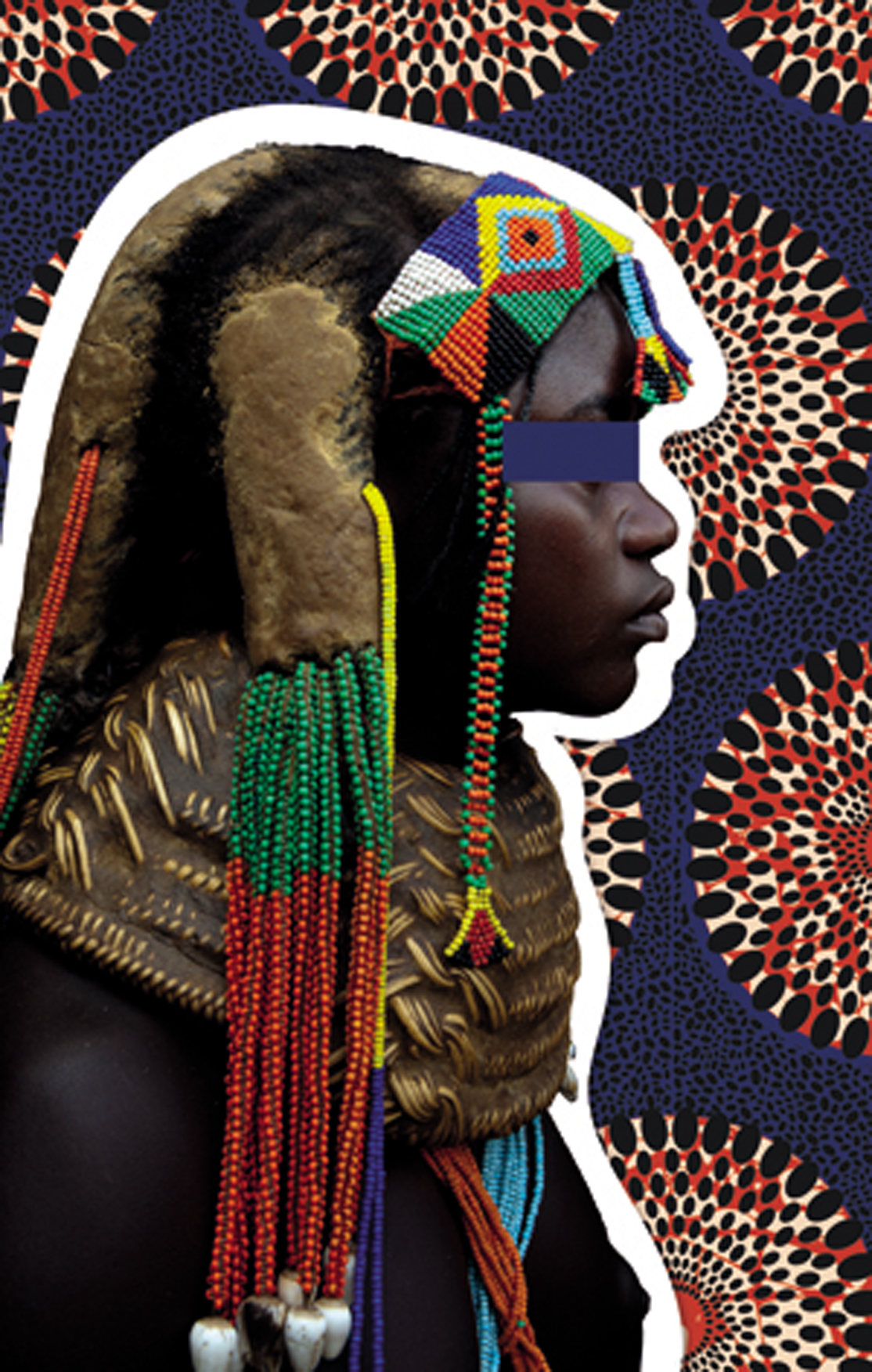 Wandtextil MondiArt | MWILA GIRL | mit Alu-Rahmen | L: 140 x 220 cm