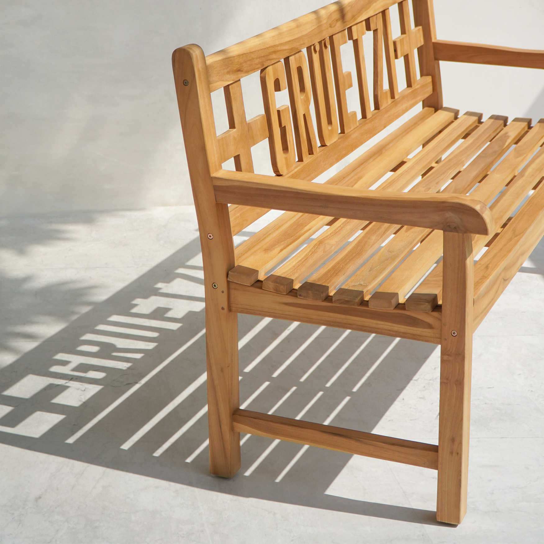 Gartenbank GRÜETZI | Teakholz | 150 cm