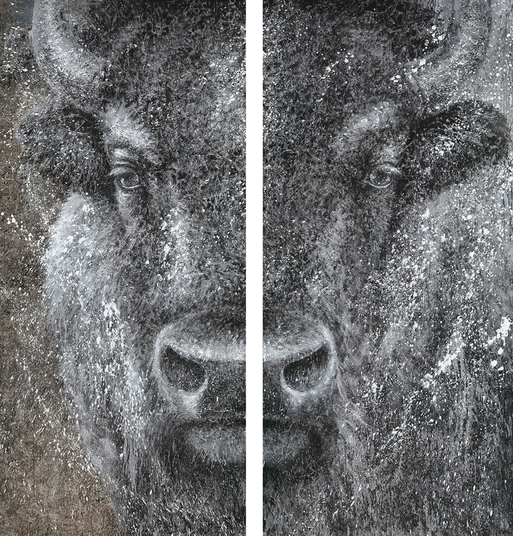 Leinwandbild MondiArt | UP CLOSE | L: 2 mal 70 x 150 cm