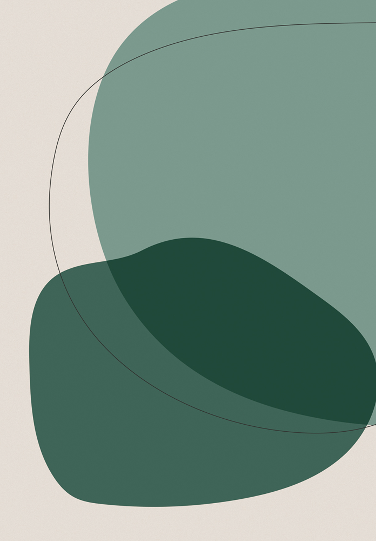 Luxusteppich MondiArt | YESIL | moderne Kunst | B/L: ca. 160 x 230 cm
