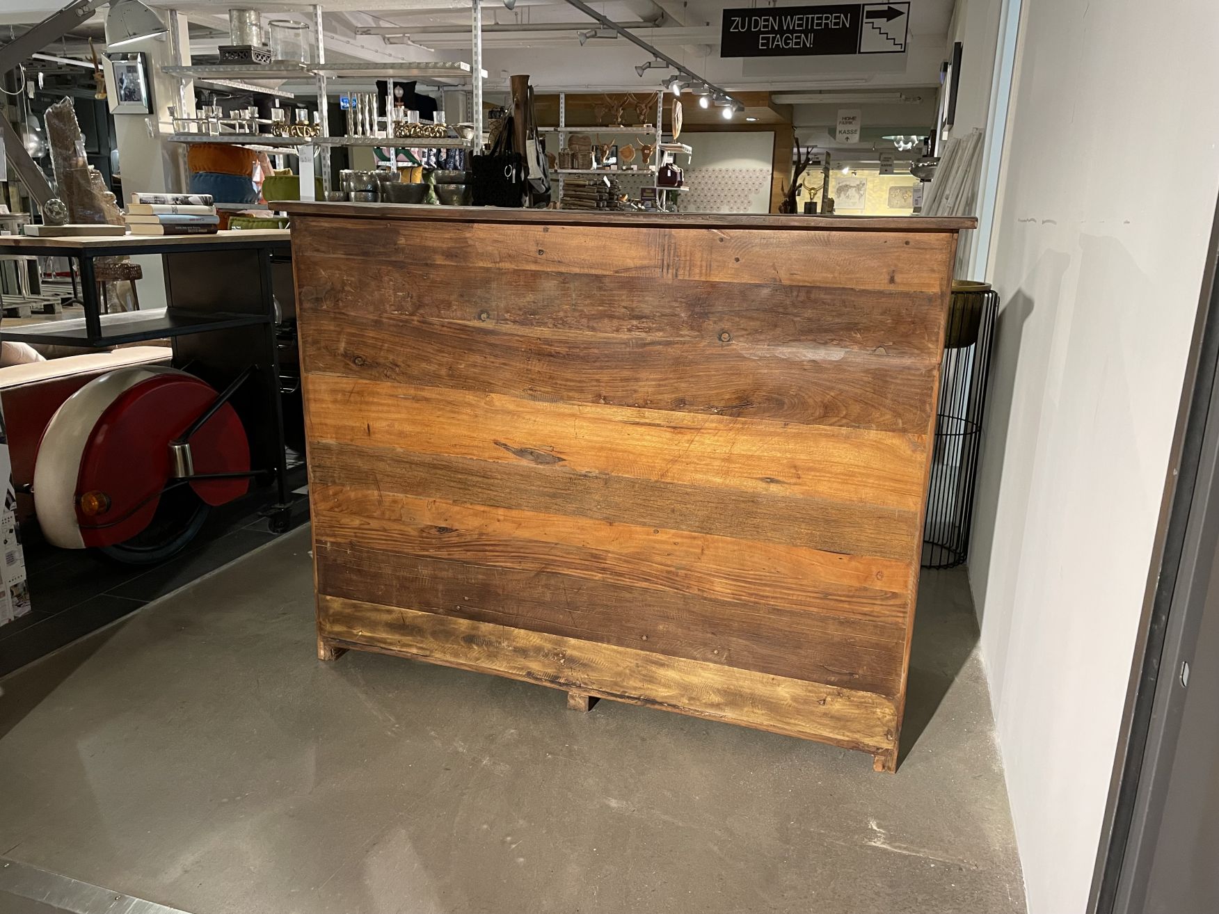 Ladentresen / Bartheke CASH | recycelte Althölzer | ca. 145 cm