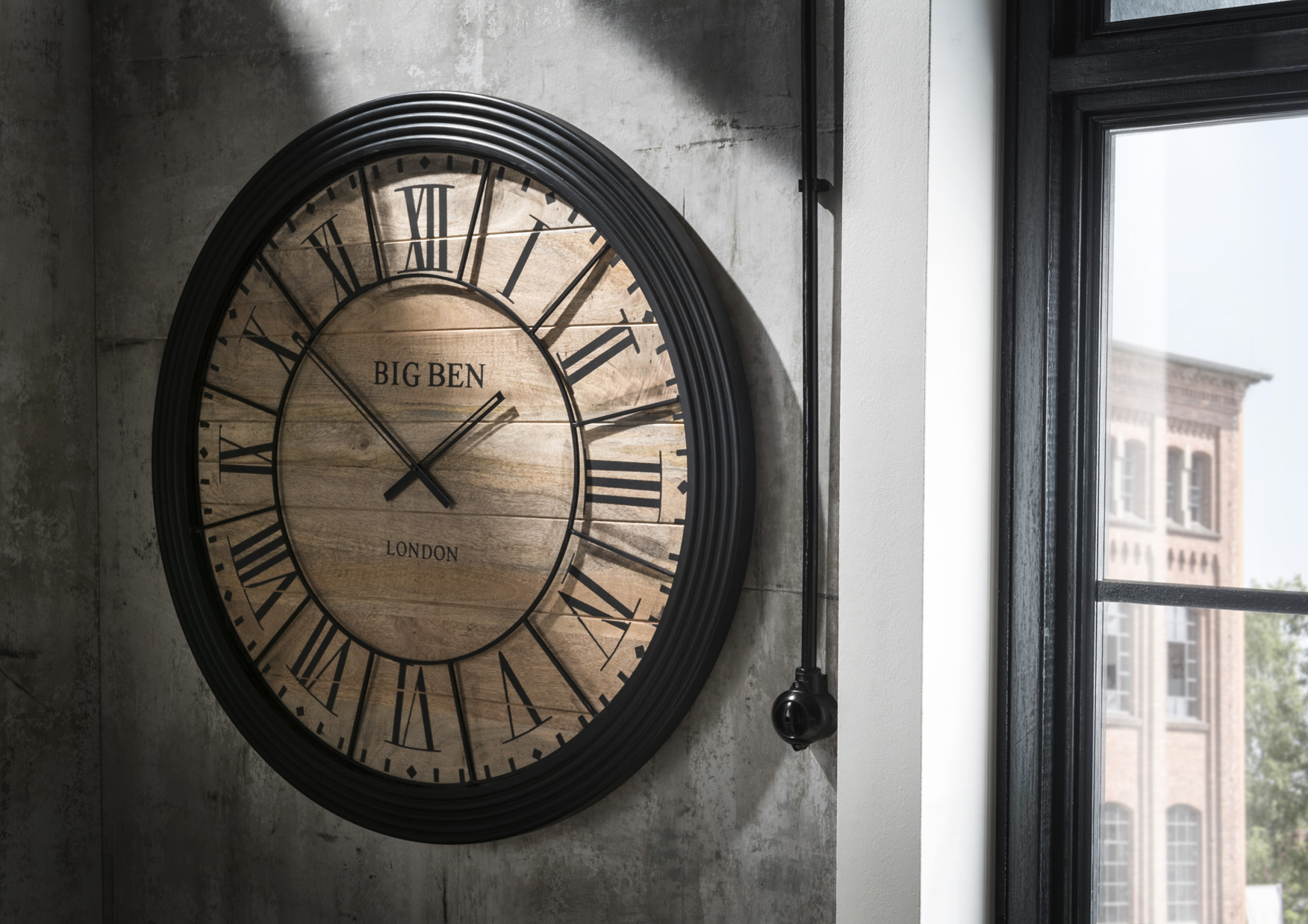Wanduhr XXL-BIG BEN |  Holz | rund: ca. 100 cm