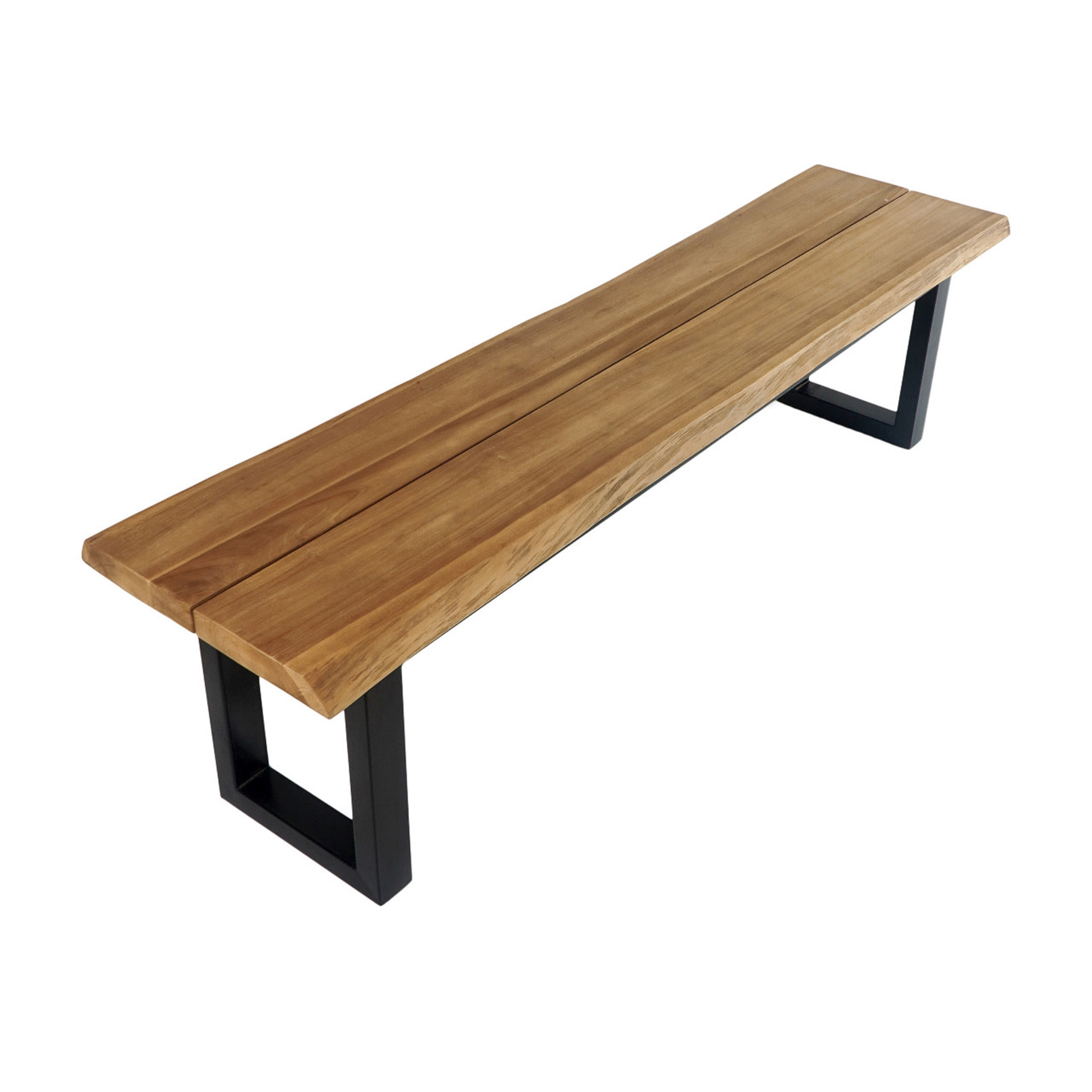 Garten-Sitzbank BAUMKANTE | Teakholz massiv | 170 cm