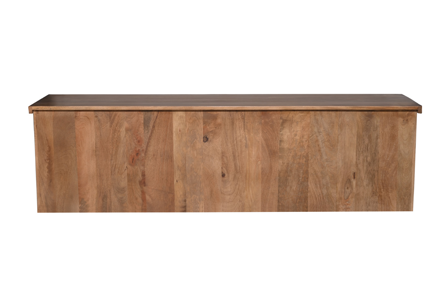 Lowboard MARK Nr.3-MT | Mango massiv/Metall schwarz | 2 Schiebetüren, 4 Schubladen | 180 cm