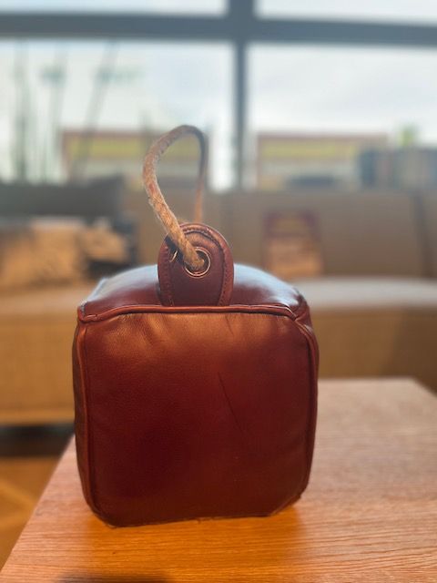 Türstopper CUBO | Echt Leder würfelförmig mit Sandfüllung
