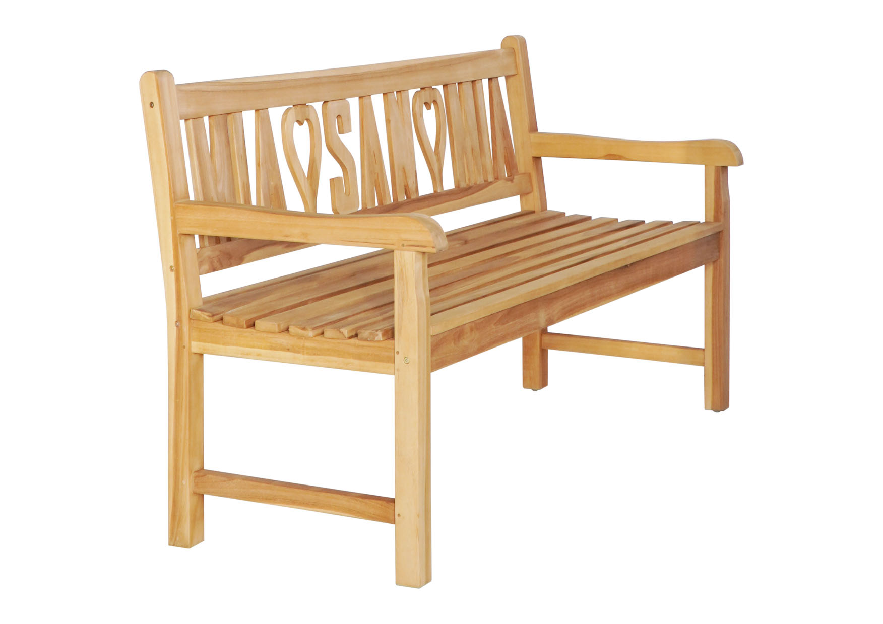Gartenbank MIA♥SAN♥MIA | Teakholz | 150 cm