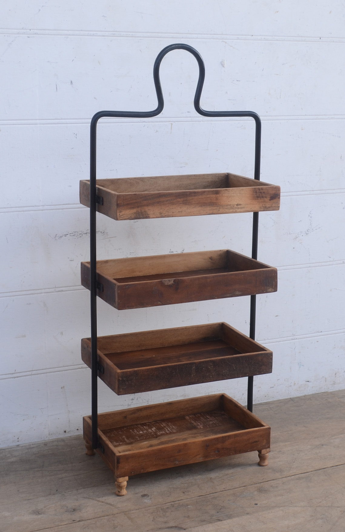 Etagere REGAL-1 | Metall / Holz | 115 cm hoch