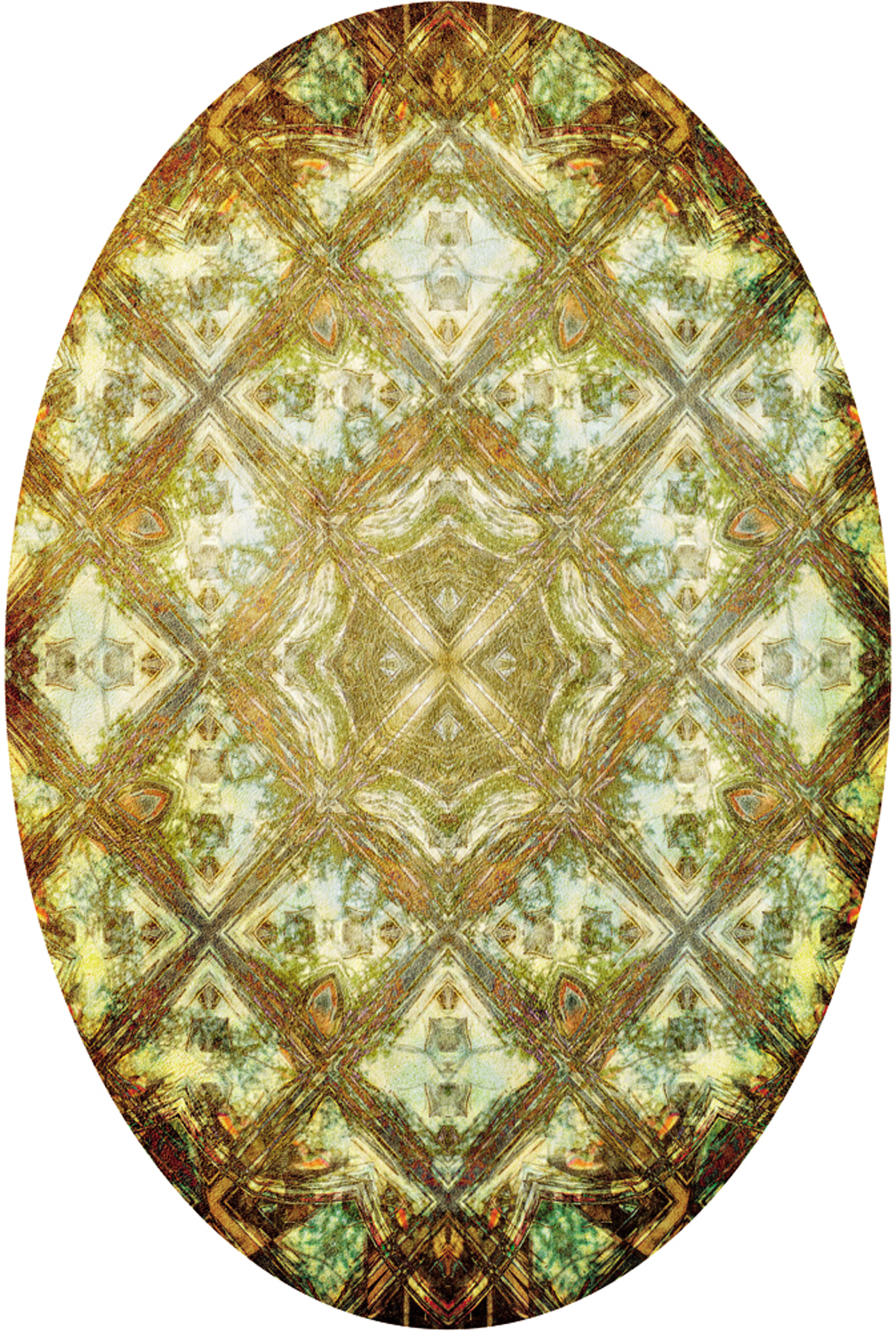 Luxusteppich MondiArt | MARFIC | Barock-Stil |  oval: ca. 150 x 225 cm