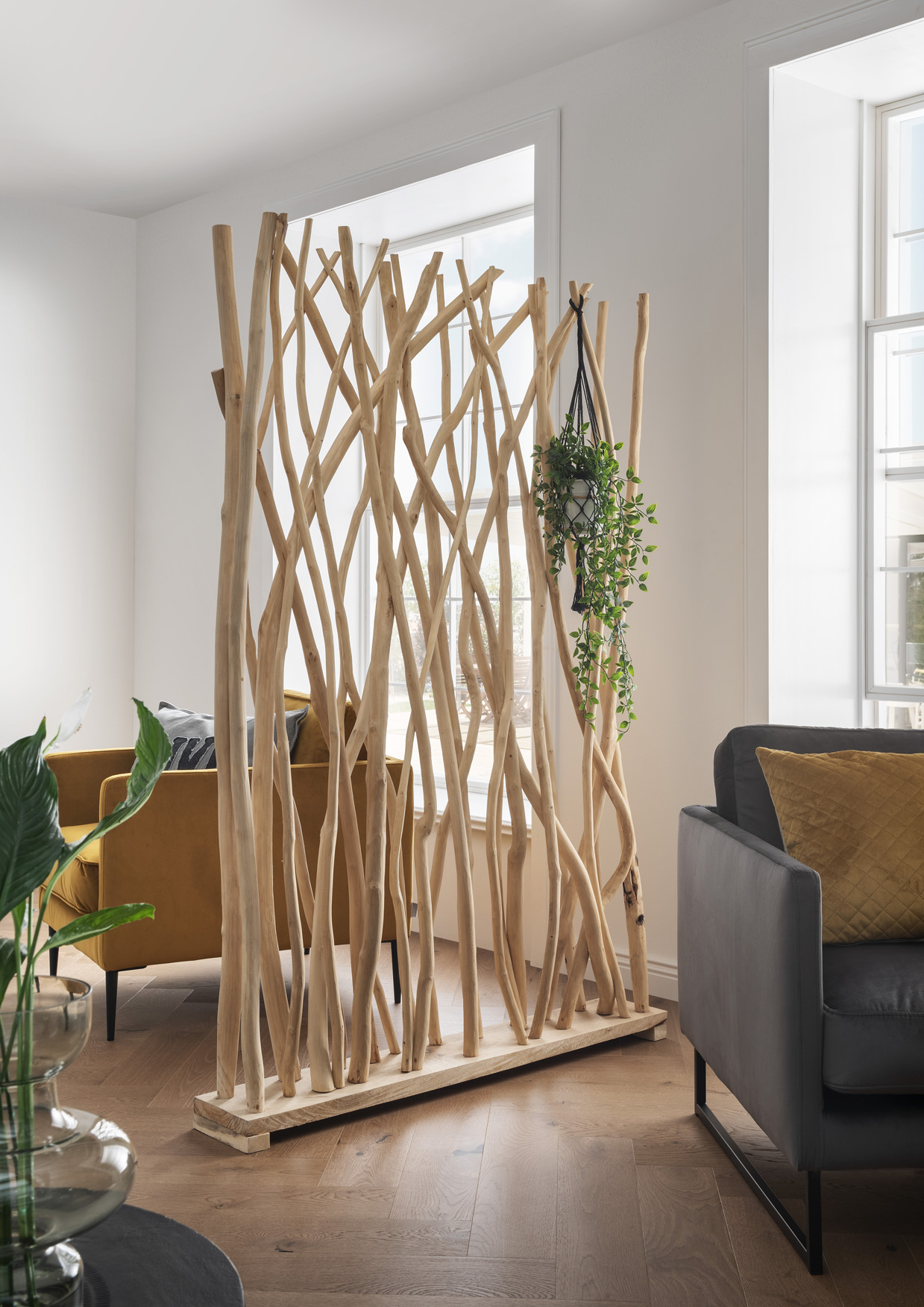 Raumteiler  PARAVENT | Teakholz | 120 cm breit