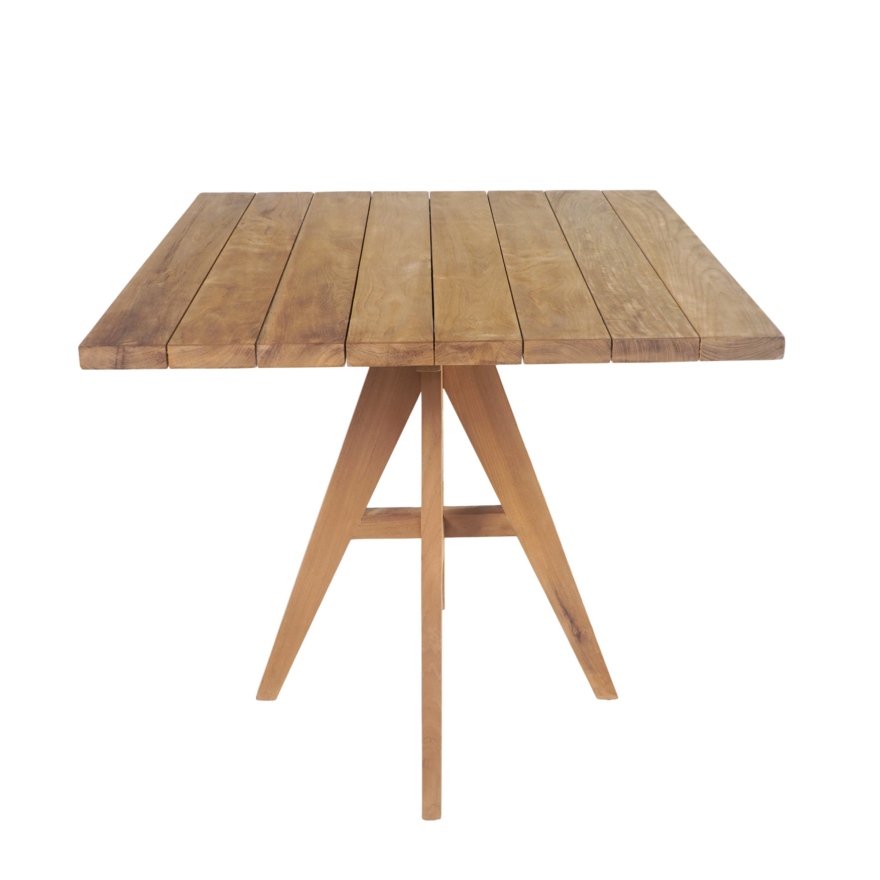 Garten-Esstisch LEO-1 | Teakholz massiv | 80 x 80 cm