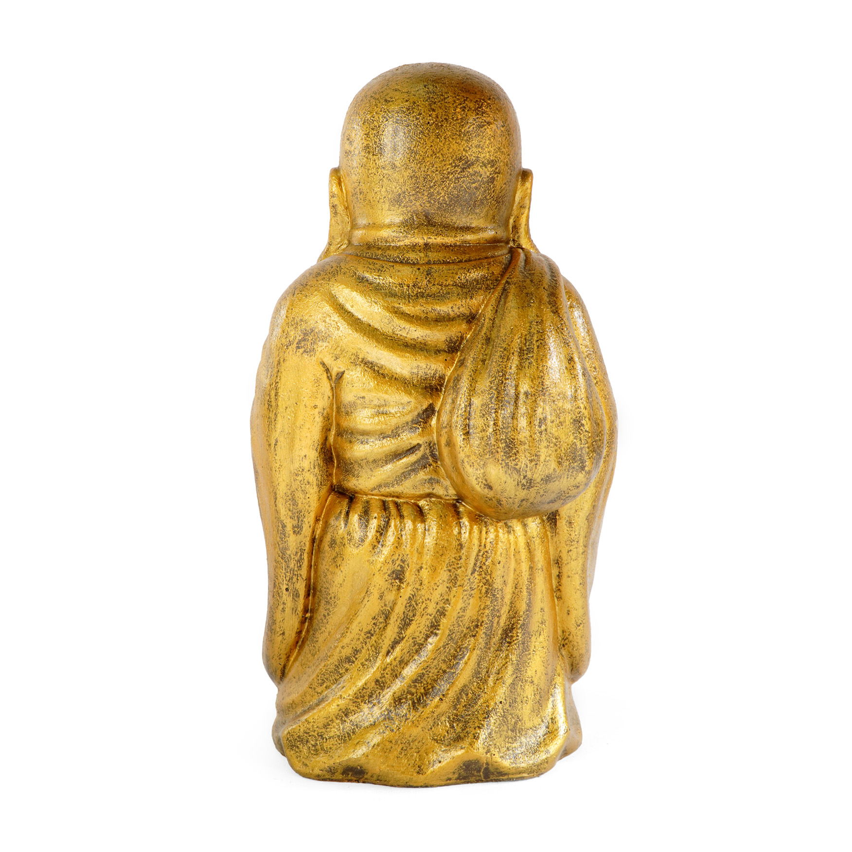 Deko-HAPPY BUDDHA | 70 cm stehend | gold GRC Beton