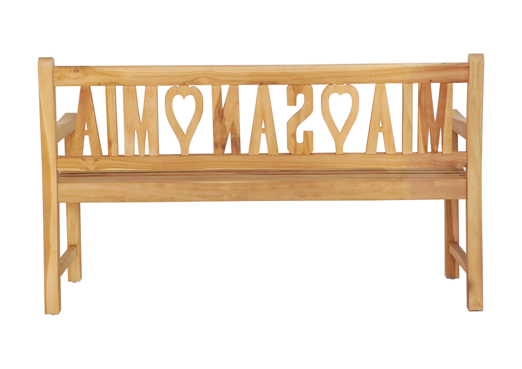 Gartenbank MIA♥SAN♥MIA | Teakholz | 150 cm