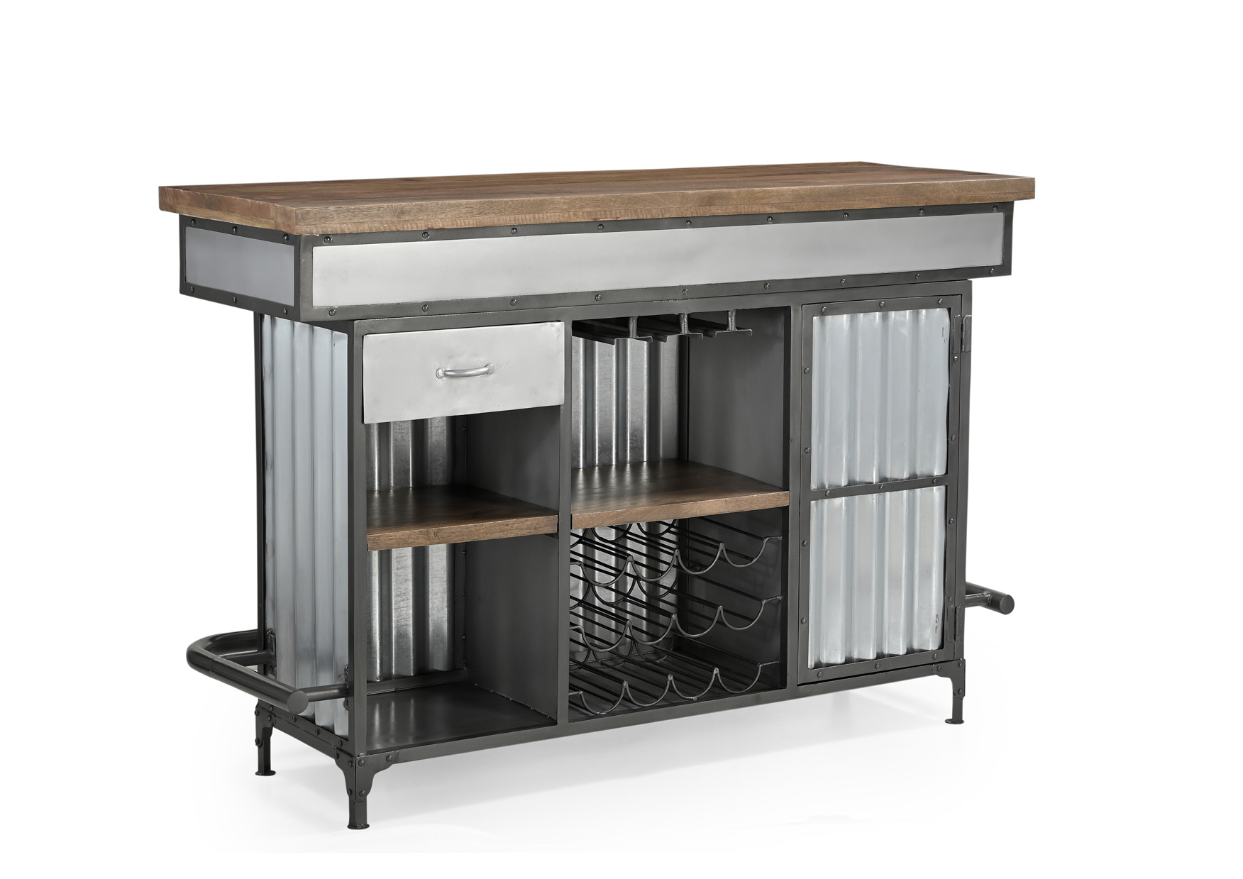 Bartresen/Ladentheke THEKE| Metall/Holz | 160 cm breit