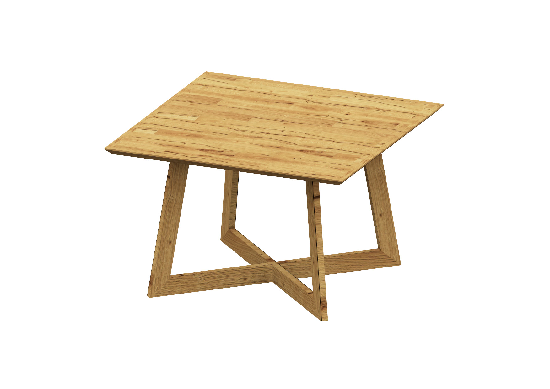 Couchtisch LIA | Wildeiche massiv | Gestell Wildeiche