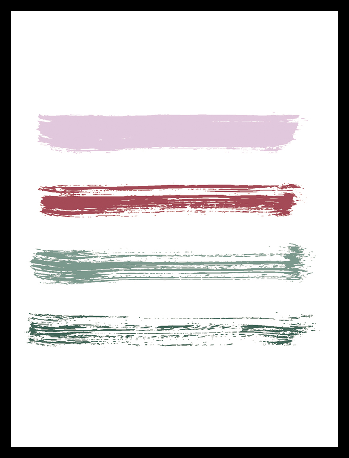 Wandbild MondiArt | COLOURFUL STRIPES | Rahmen schwarz | S : 30 x 40 cm