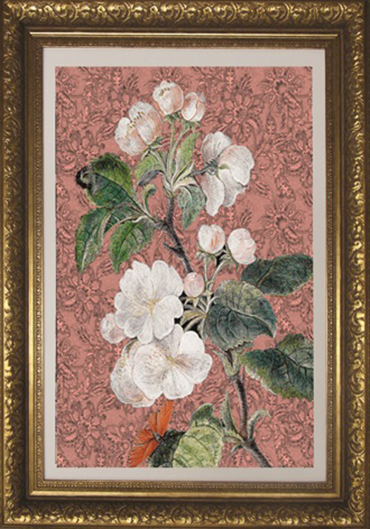 Wandbild MondiArt | APPLEBLOSSOM | Barockrahmen gold | M : 80 x 110 cm