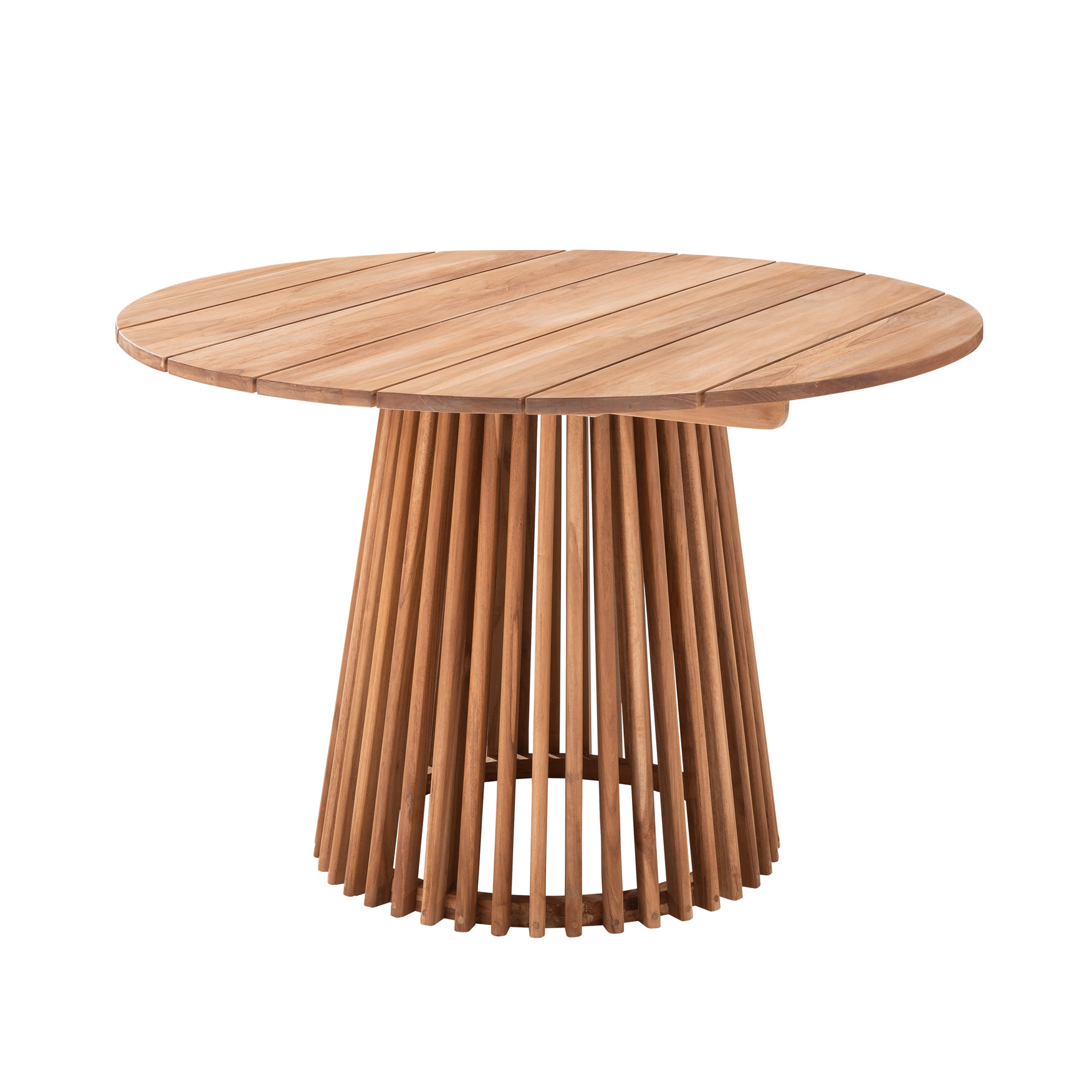 Garten-Esstisch RUND | Teakholz massiv | rund 120 cm